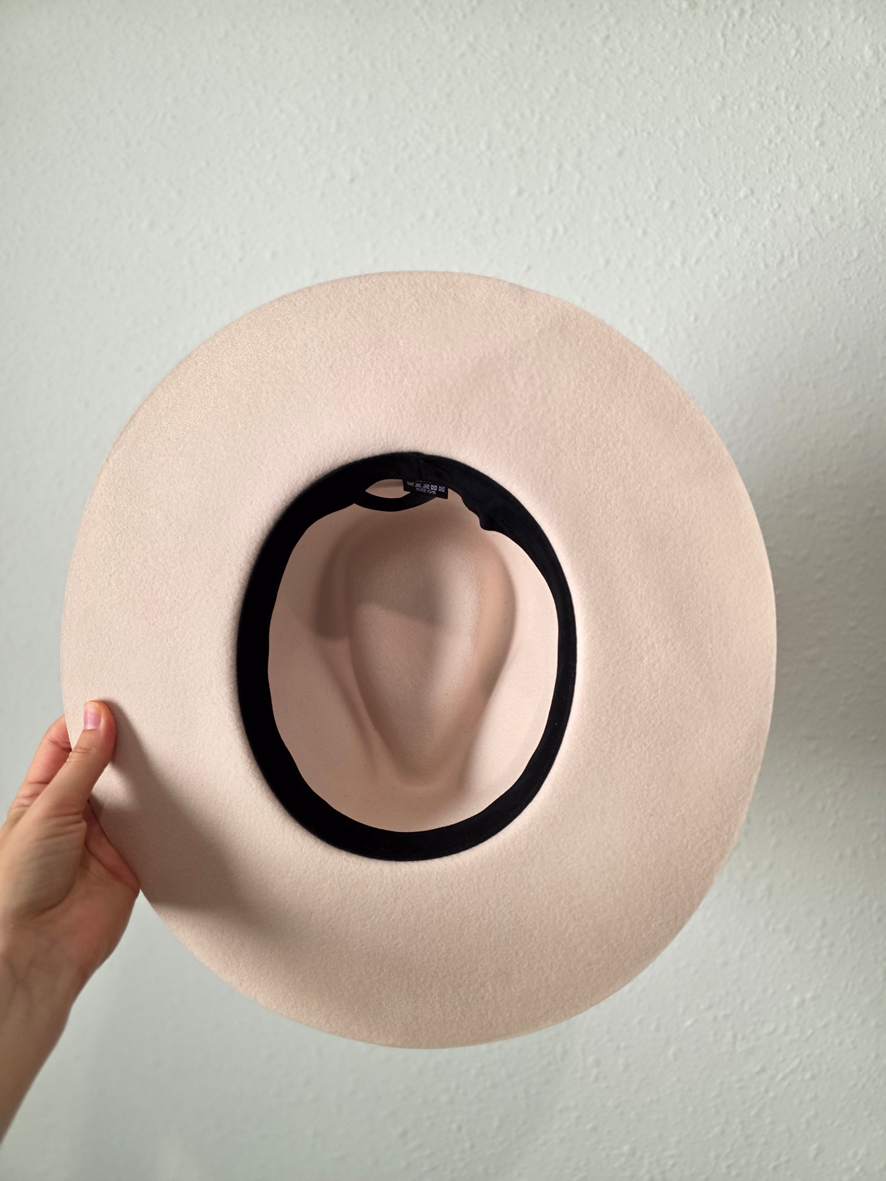 Cream Wool Rancher Hat (OS)