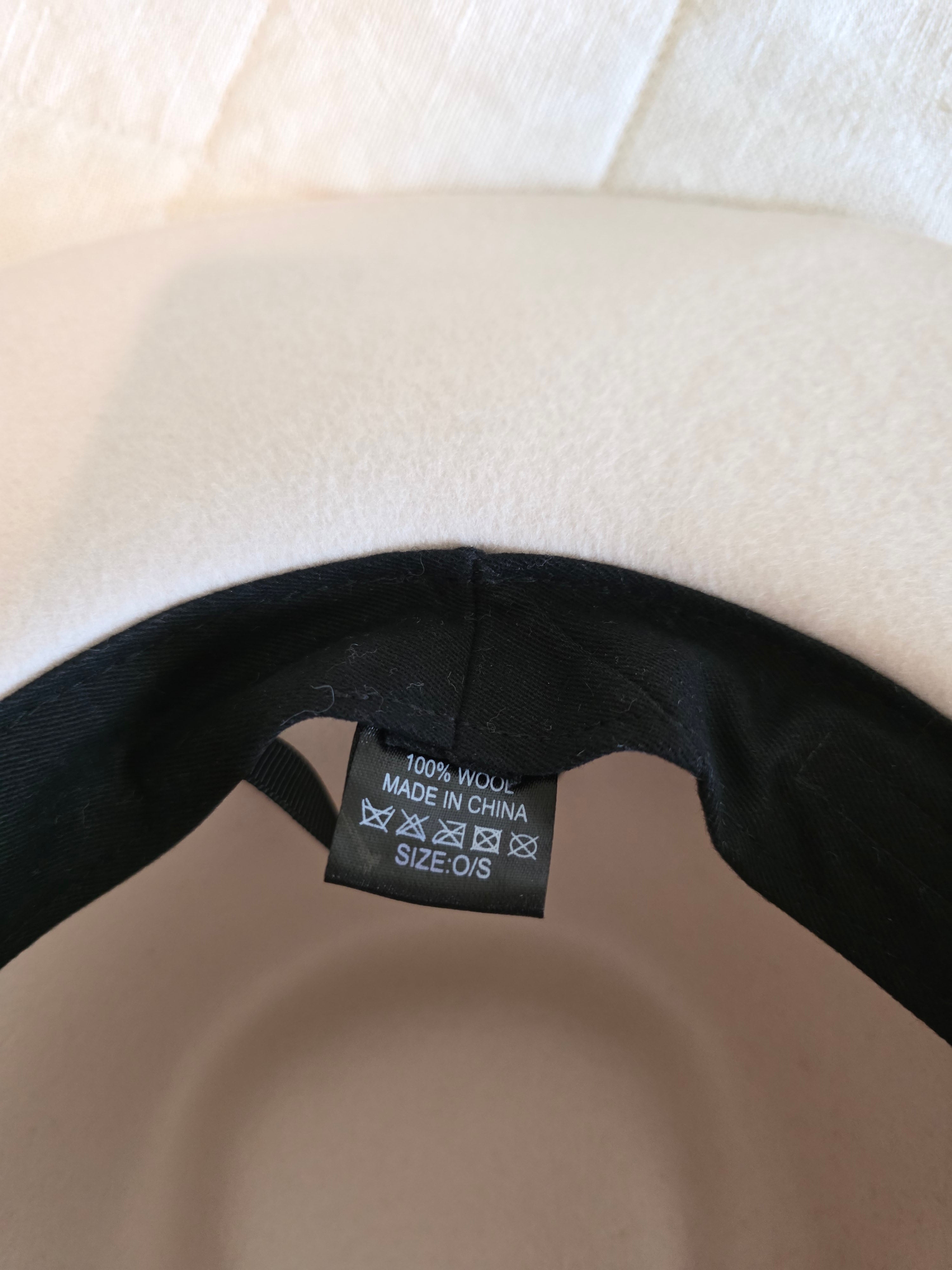 Cream Wool Rancher Hat (OS)
