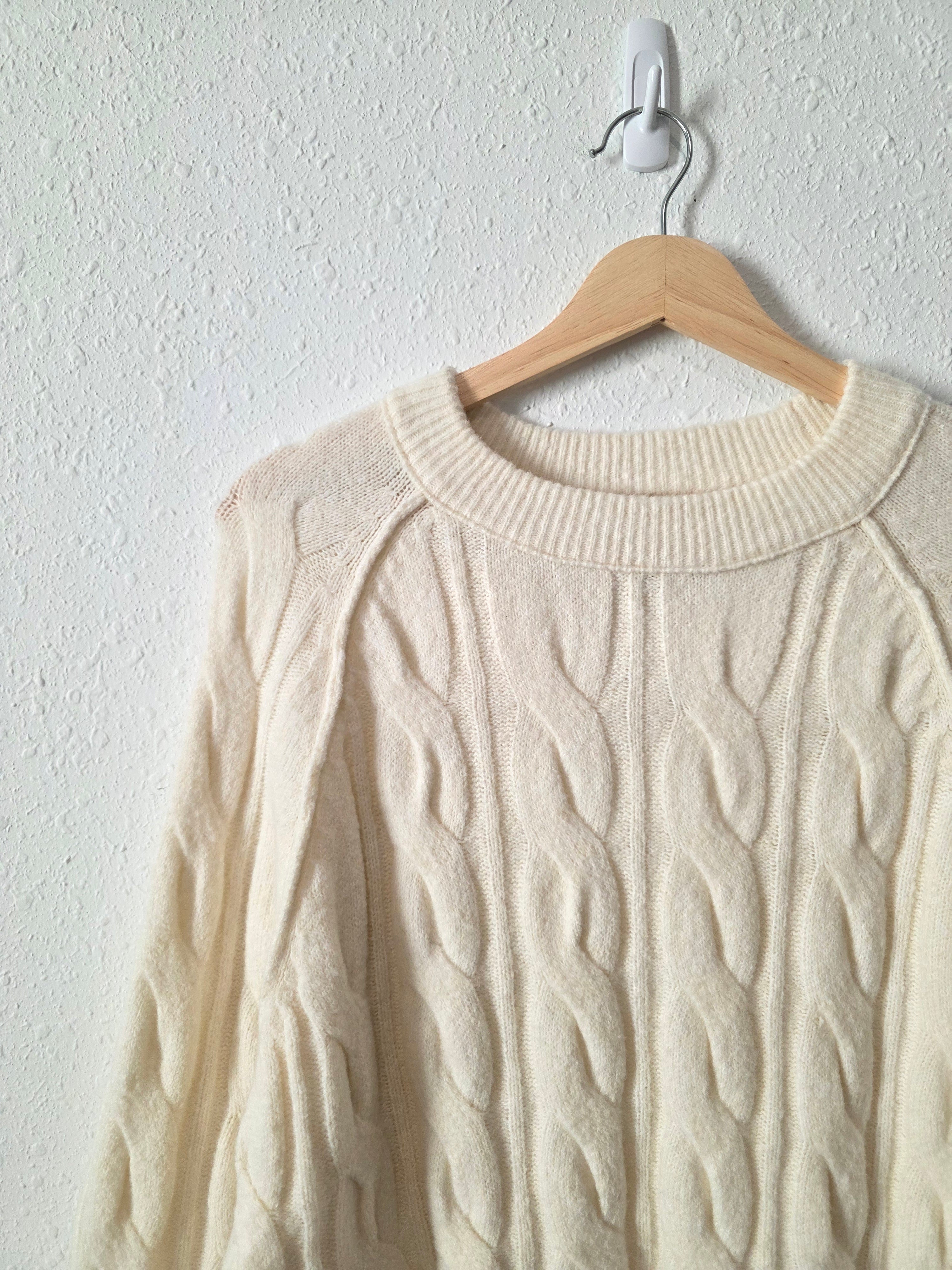 Aerie Cozy Cable Knit Sweater (M)