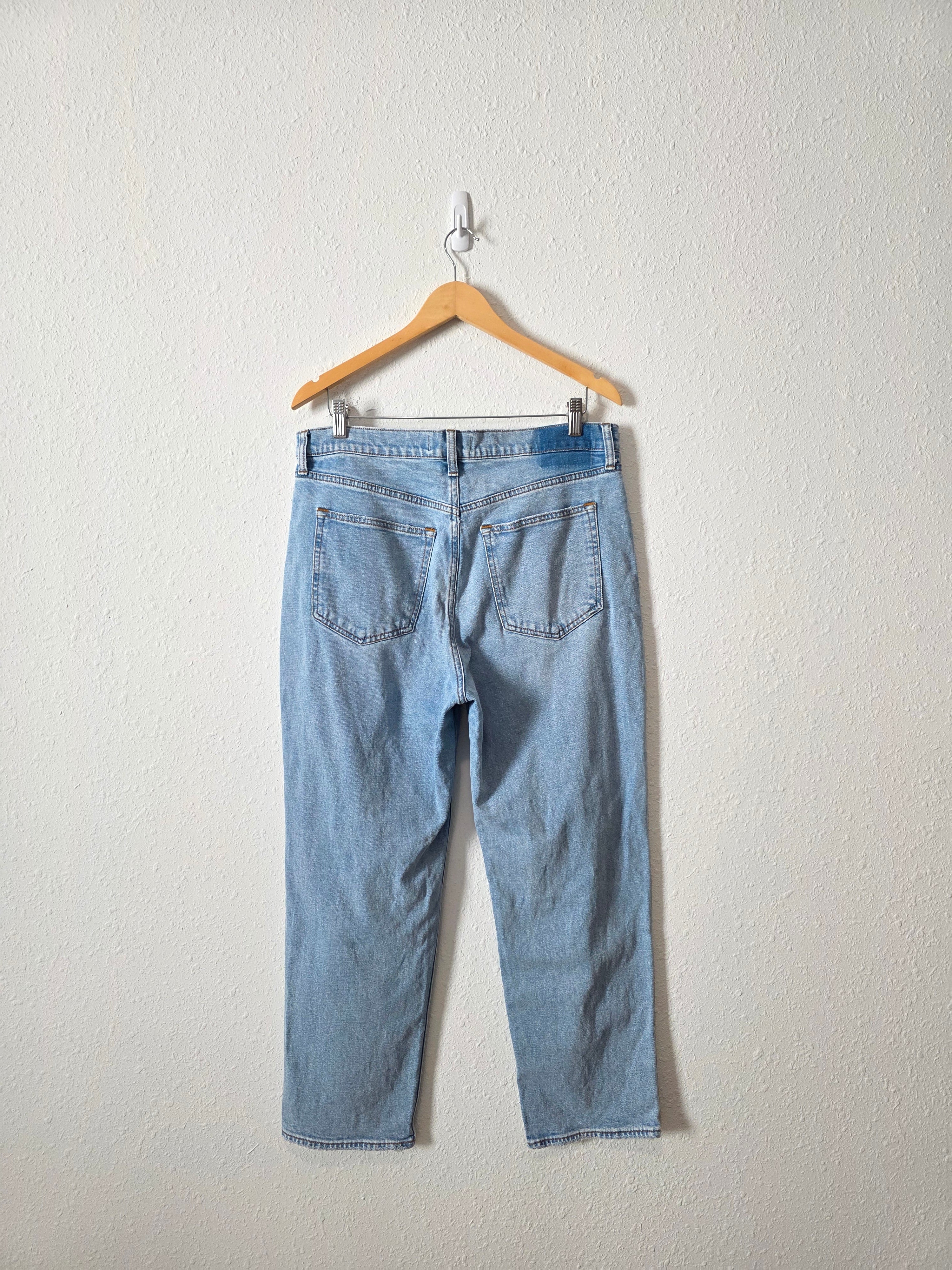 Abercrombie Light Wash Straight Jeans (32/14)