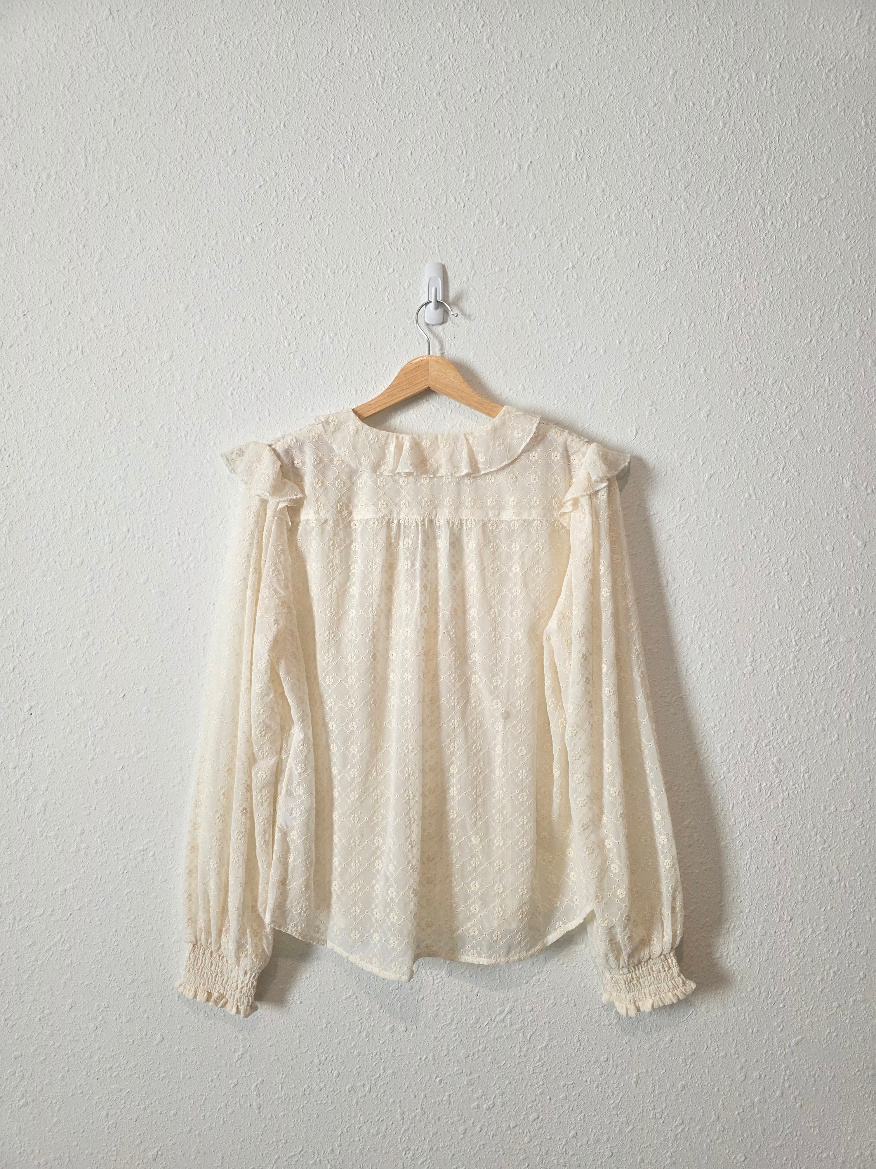 Anthropologie Floral Embroidered Blouse (12)