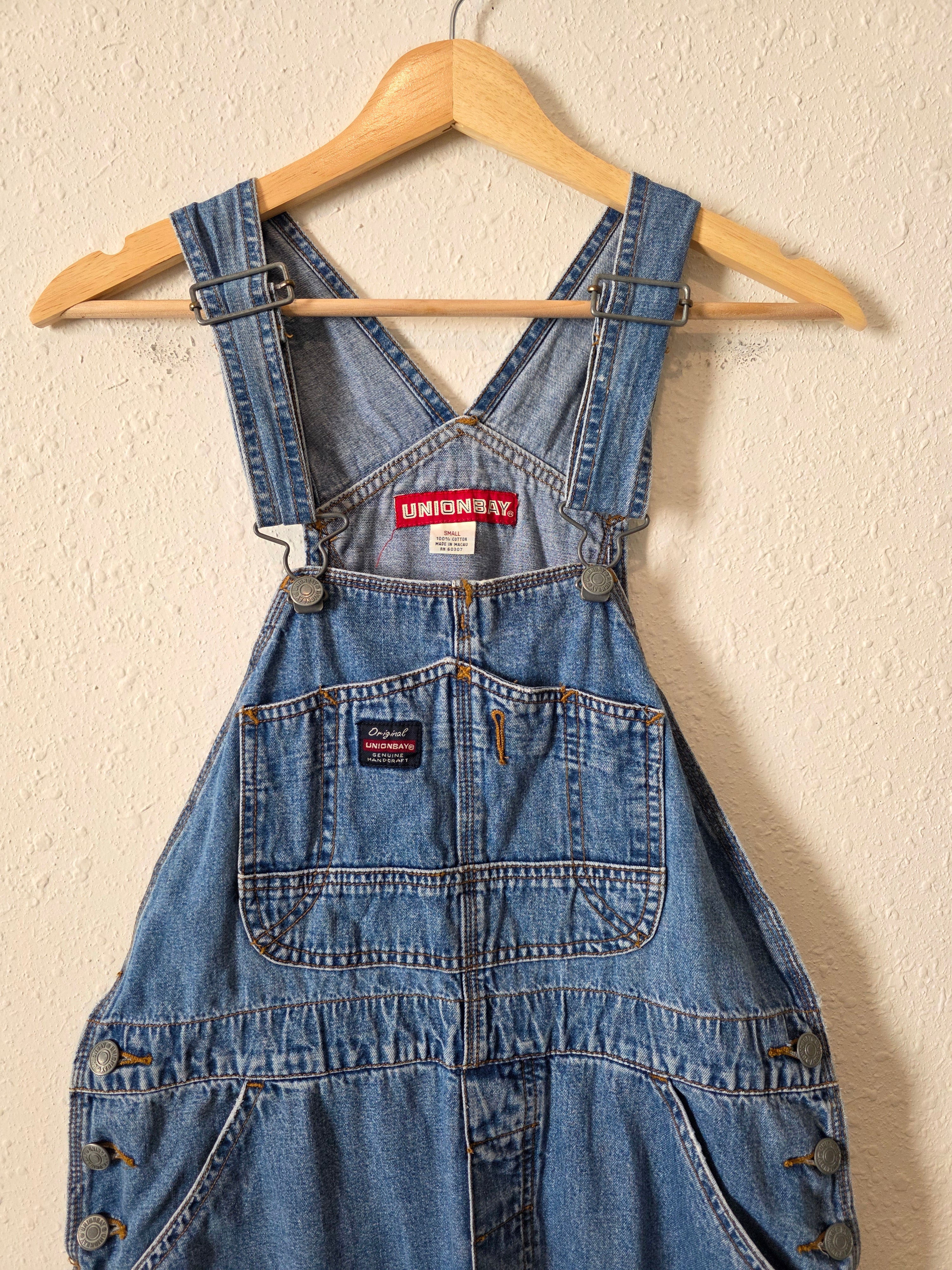 Vintage Relaxed Denim Overalls (S)