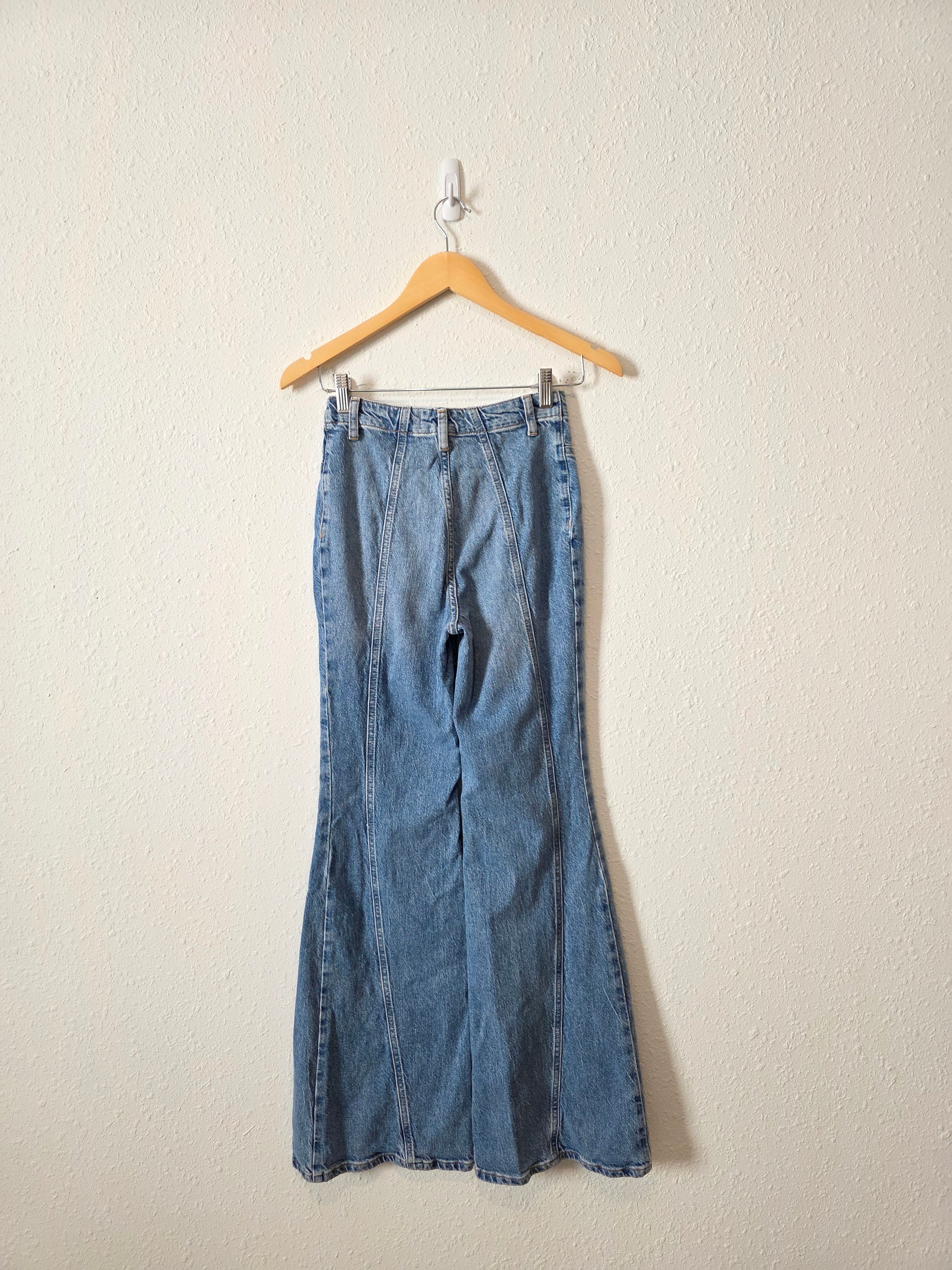 Free People High Rise Flare Jeans (25)