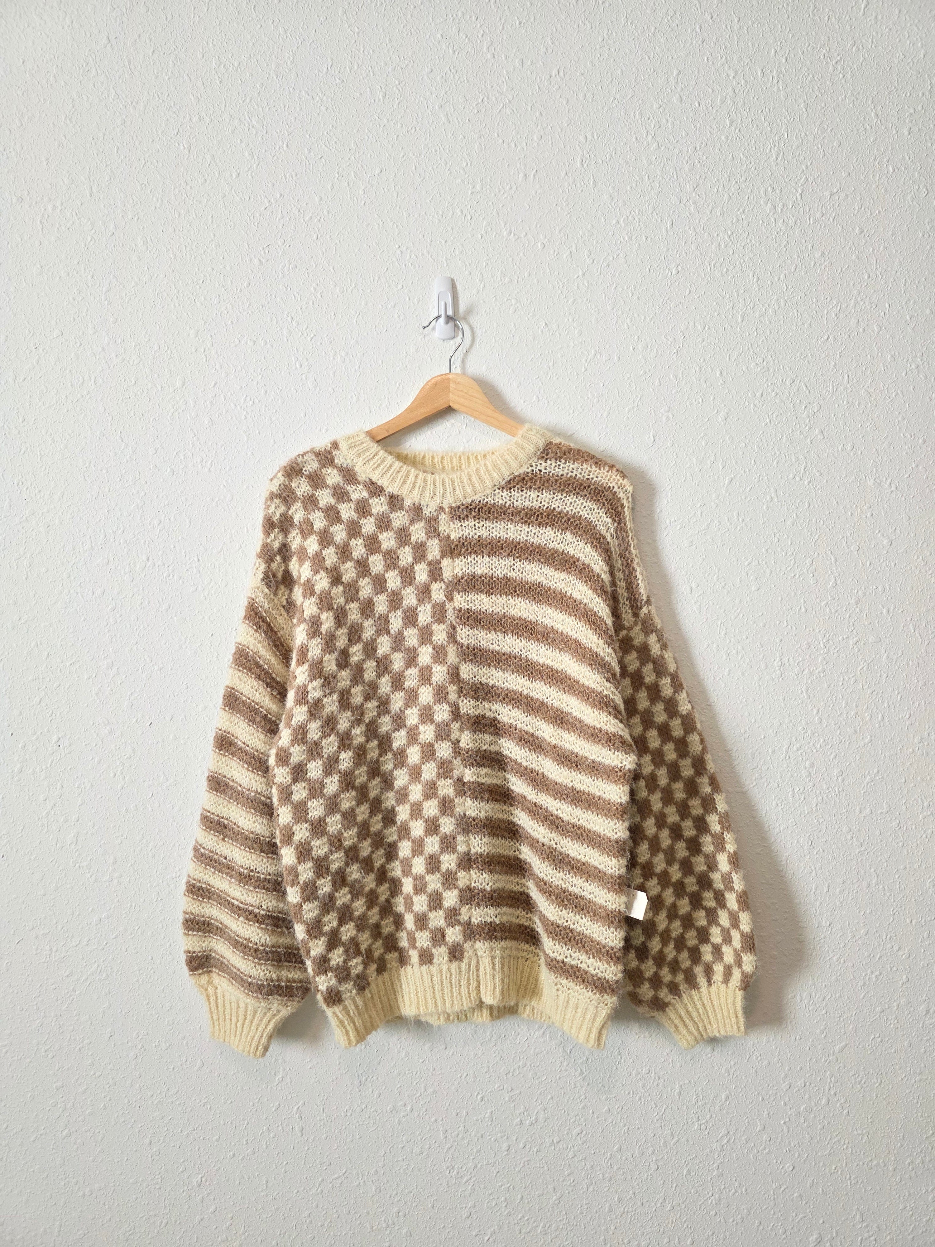 NEW Altar'd State Checkered Sweater (XS)