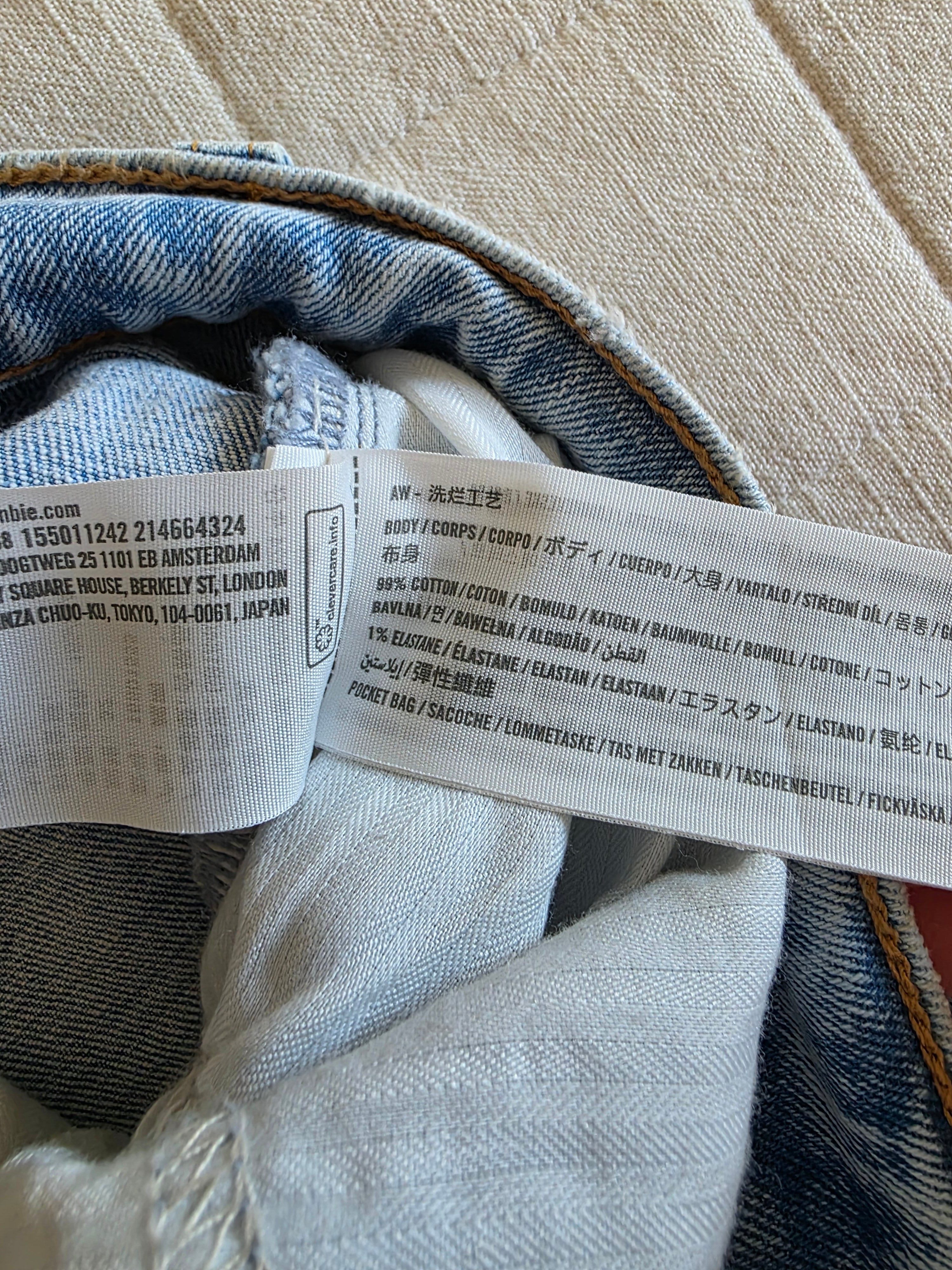 Abercrombie Light Wash Straight Jeans (32)