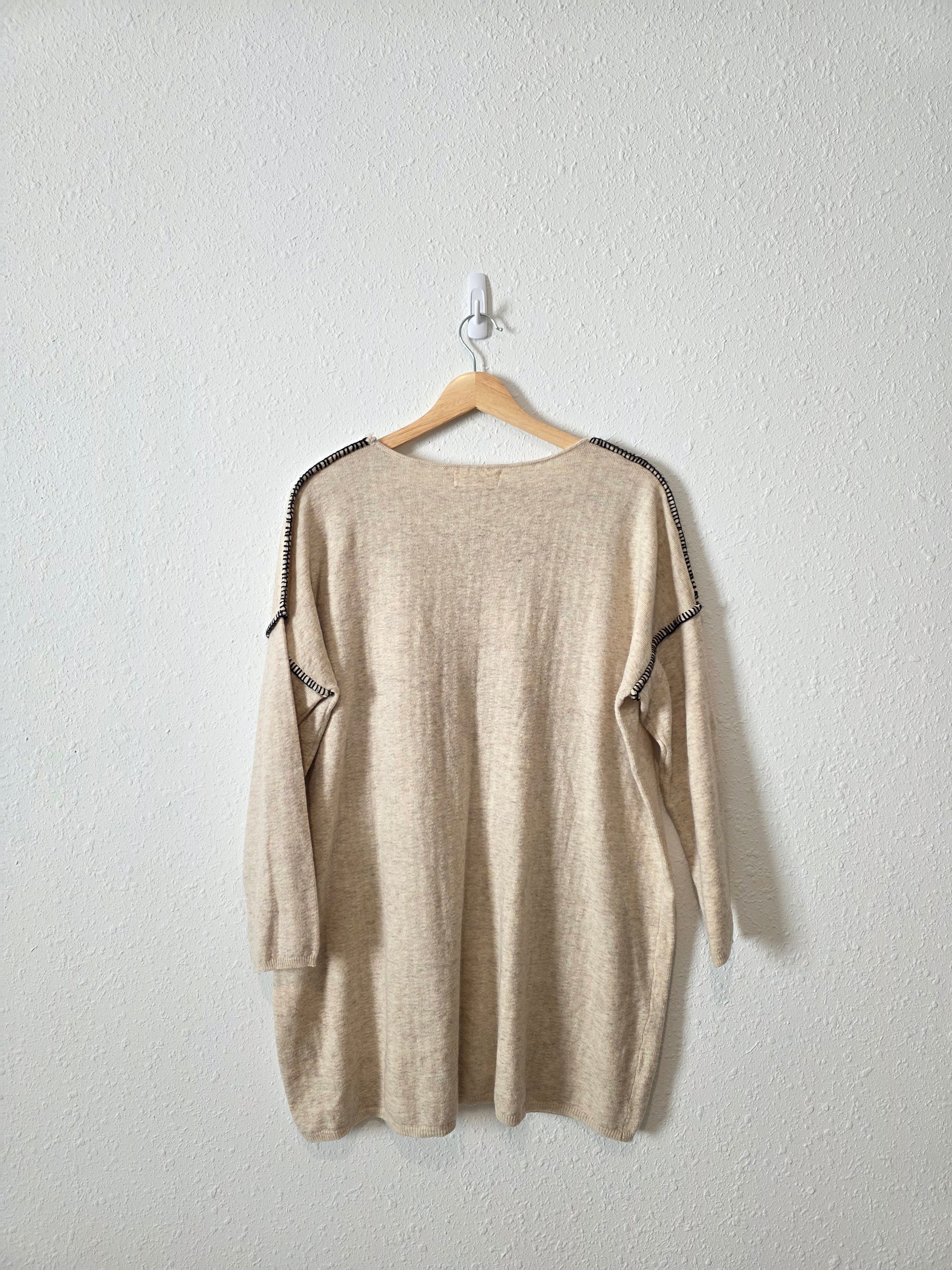 Listicle Oat Oversized Sweater (S)