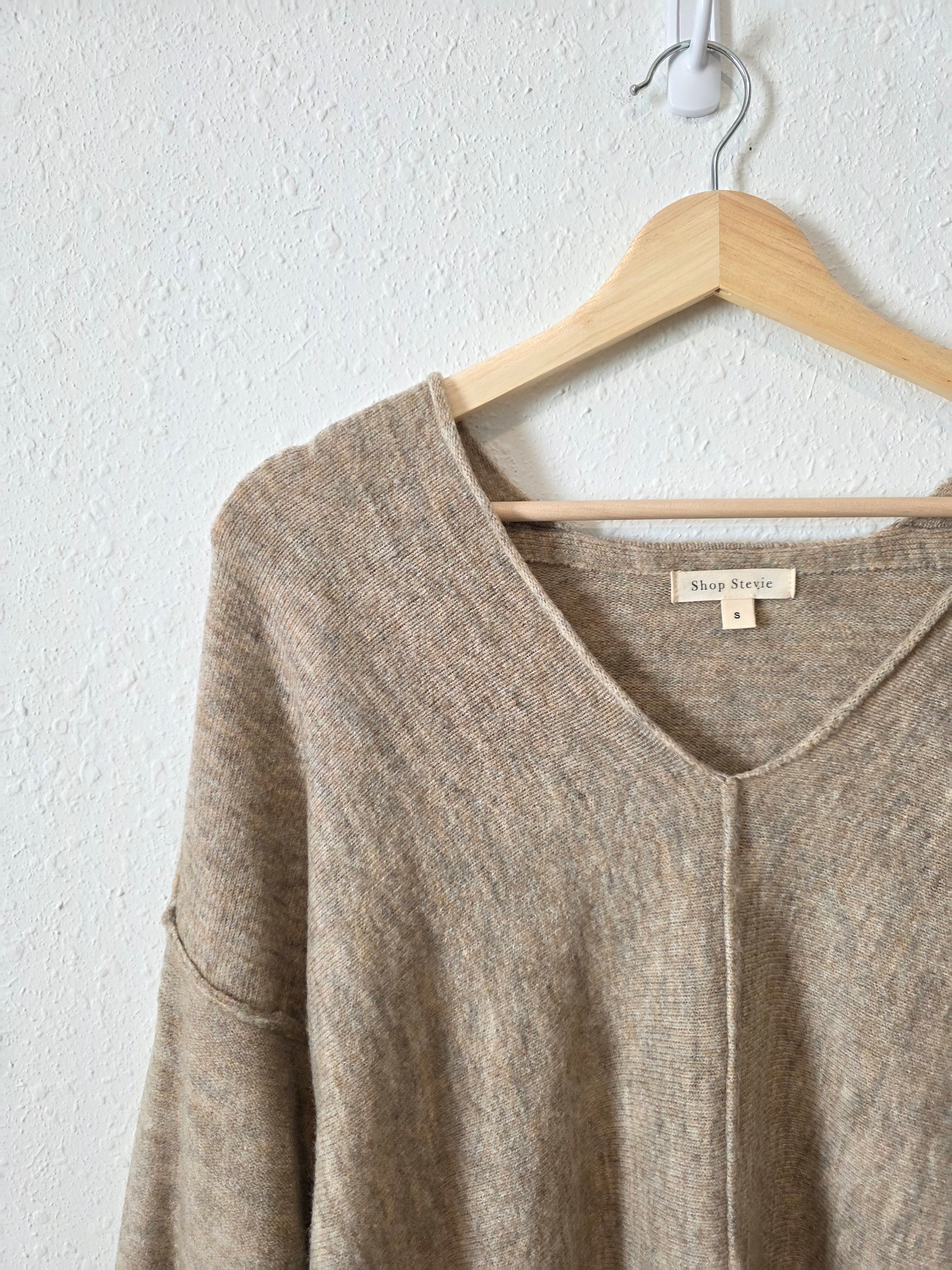 Shop Stevie Cozy V Neck Sweater (S)