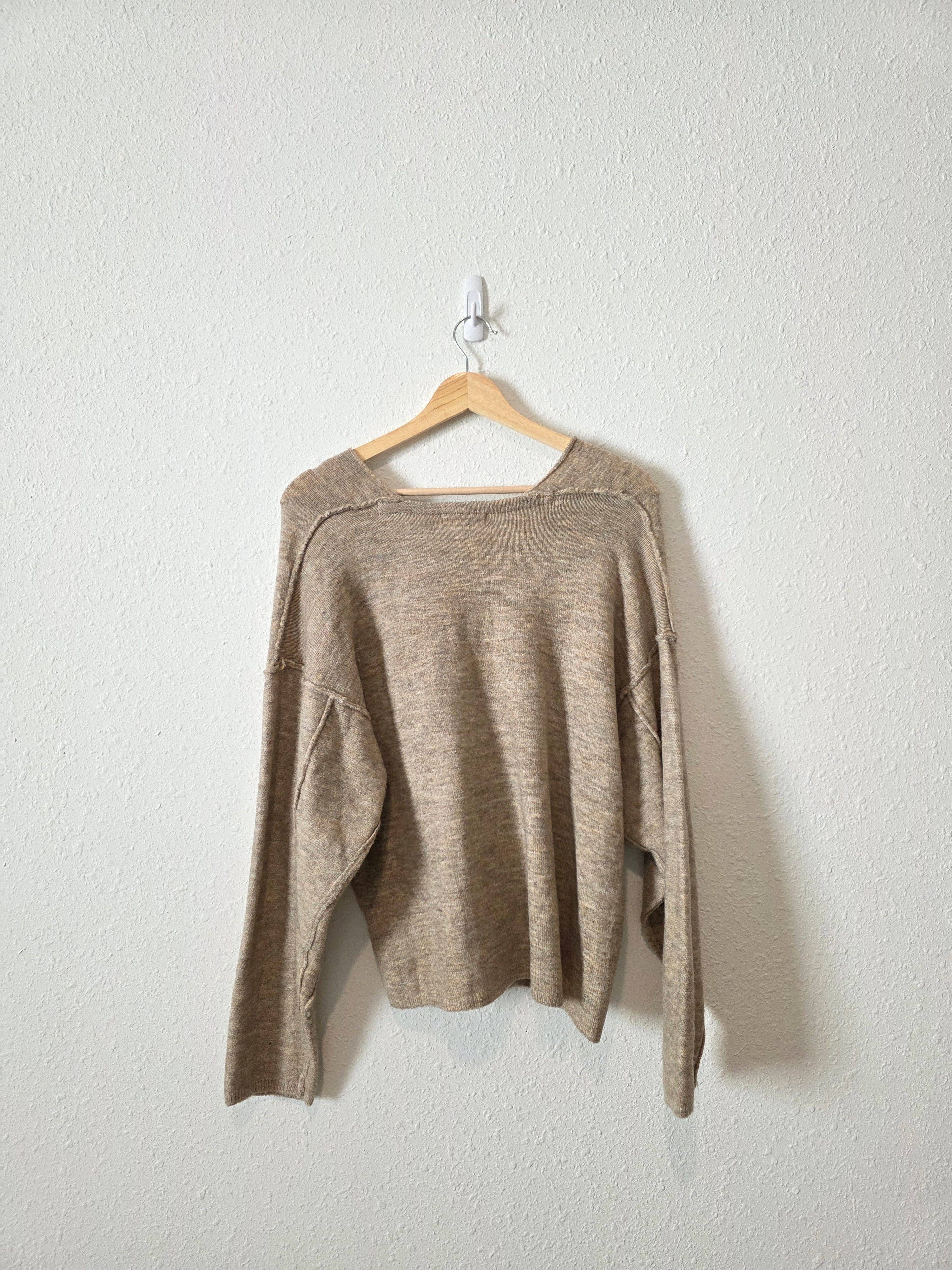 Shop Stevie Cozy V Neck Sweater (S)