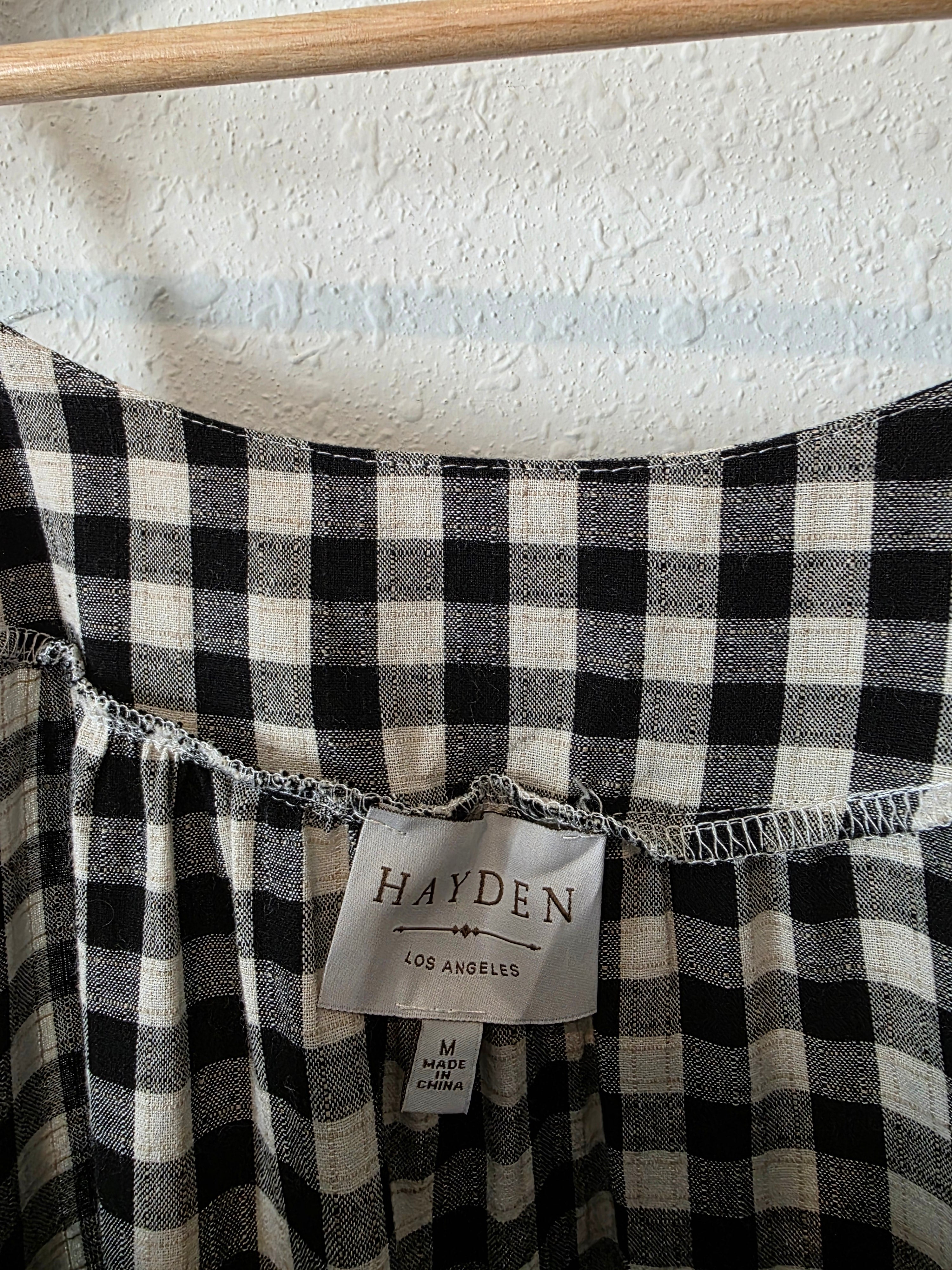 Hayden Gingham Mini Dress (M)