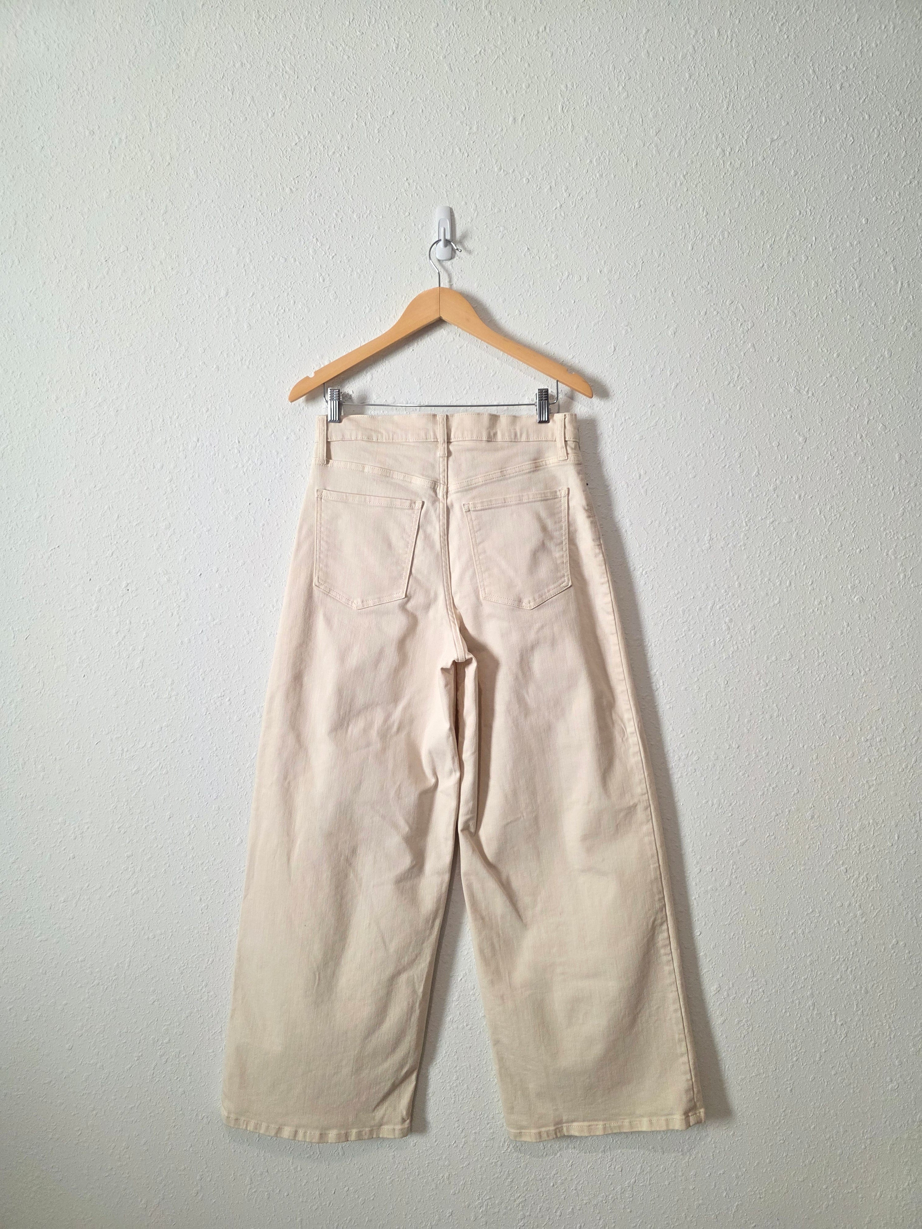 Ecru Wide Leg Jeans (27/4)