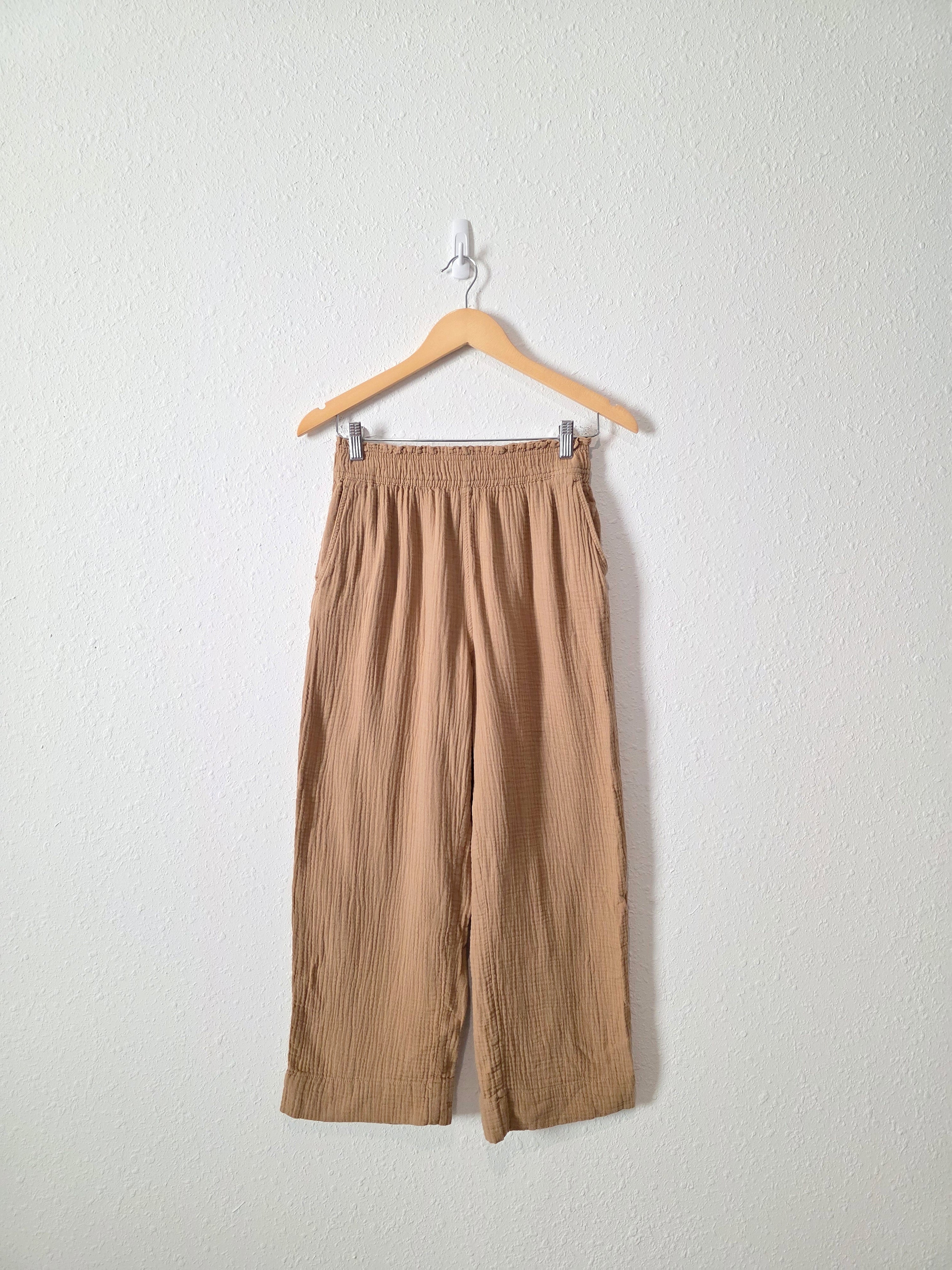 Cotton Gauze Crop Pants (S)