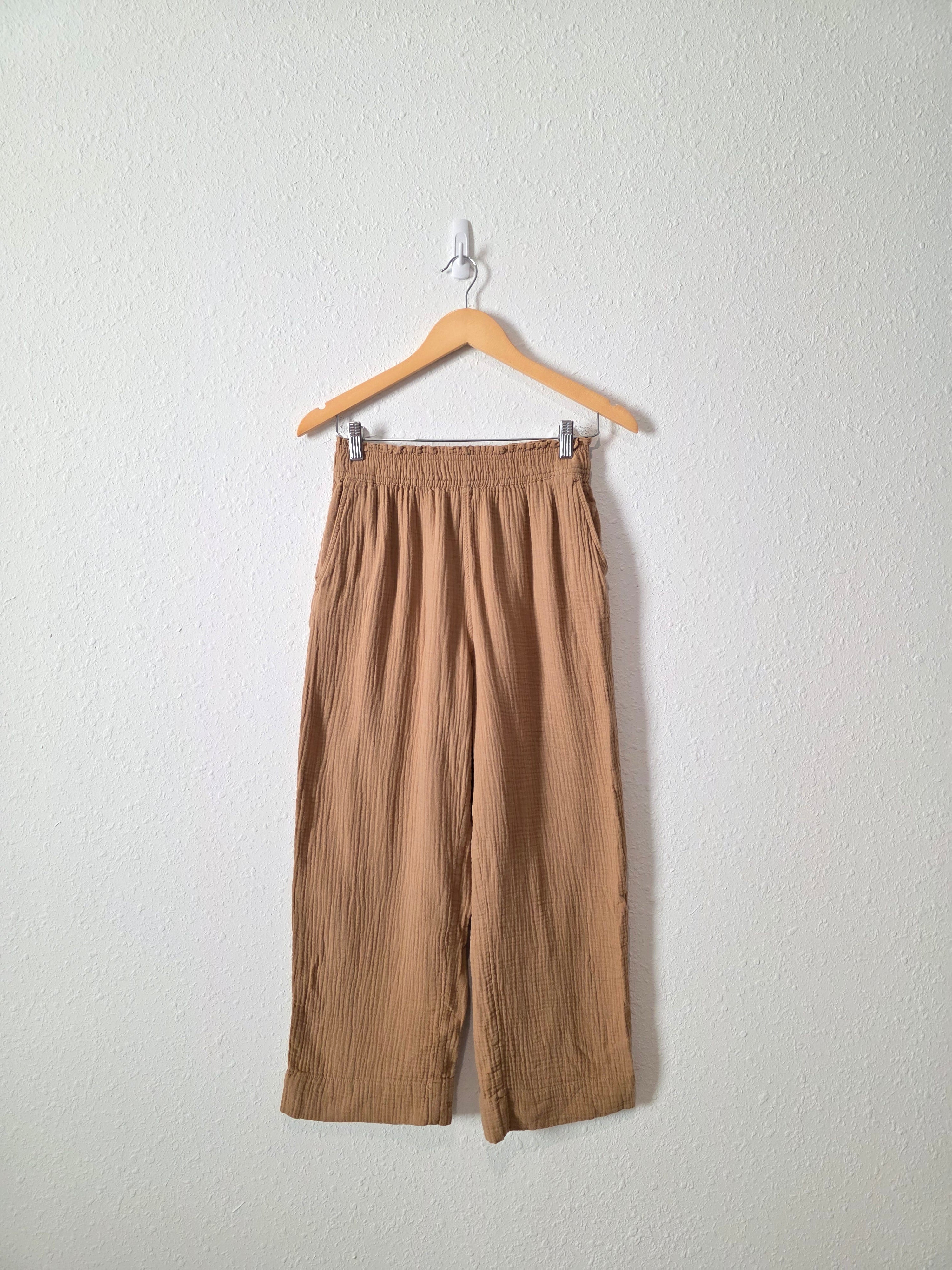 Cotton Gauze Crop Pants (S)