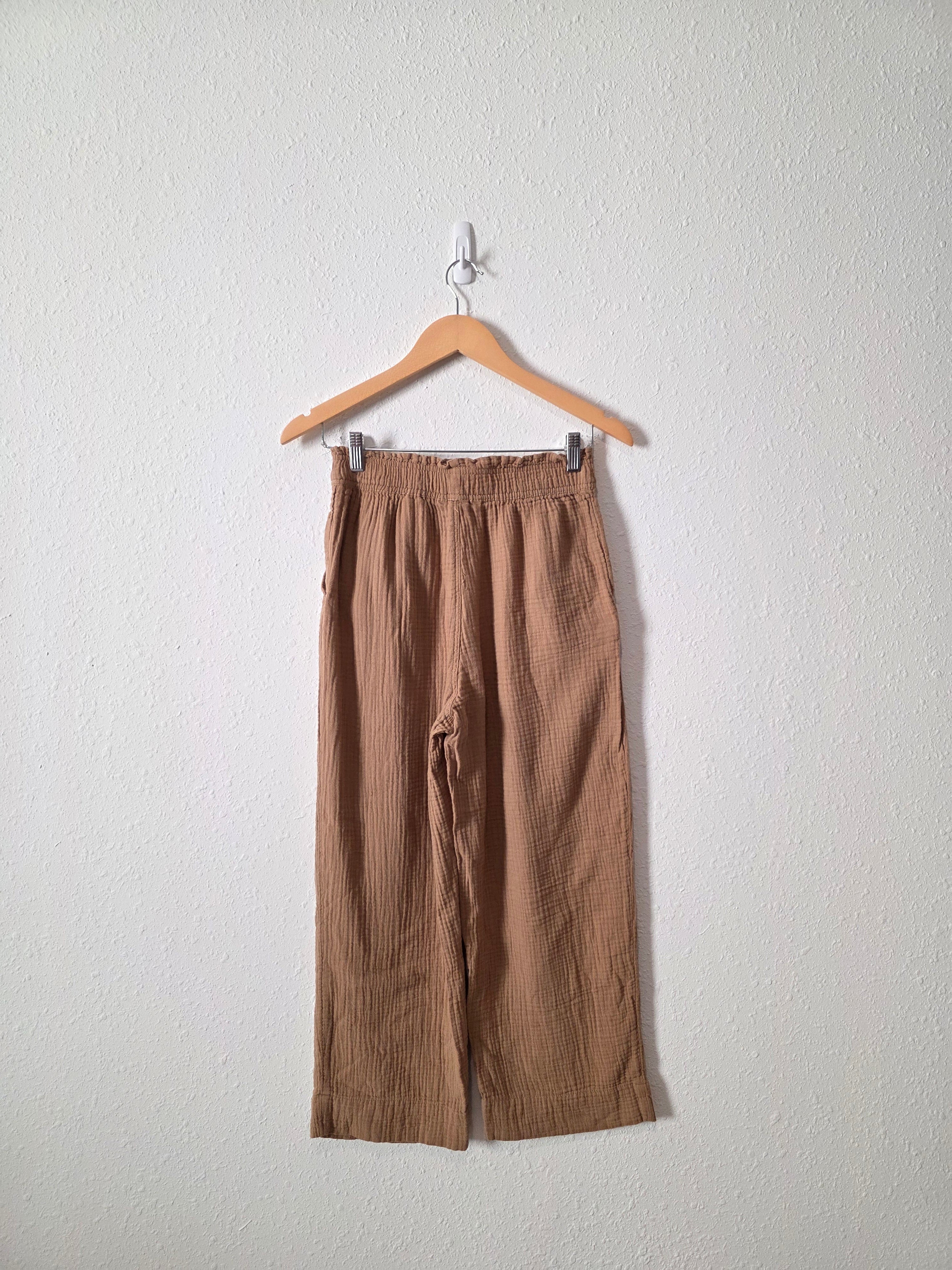 Cotton Gauze Crop Pants (S)