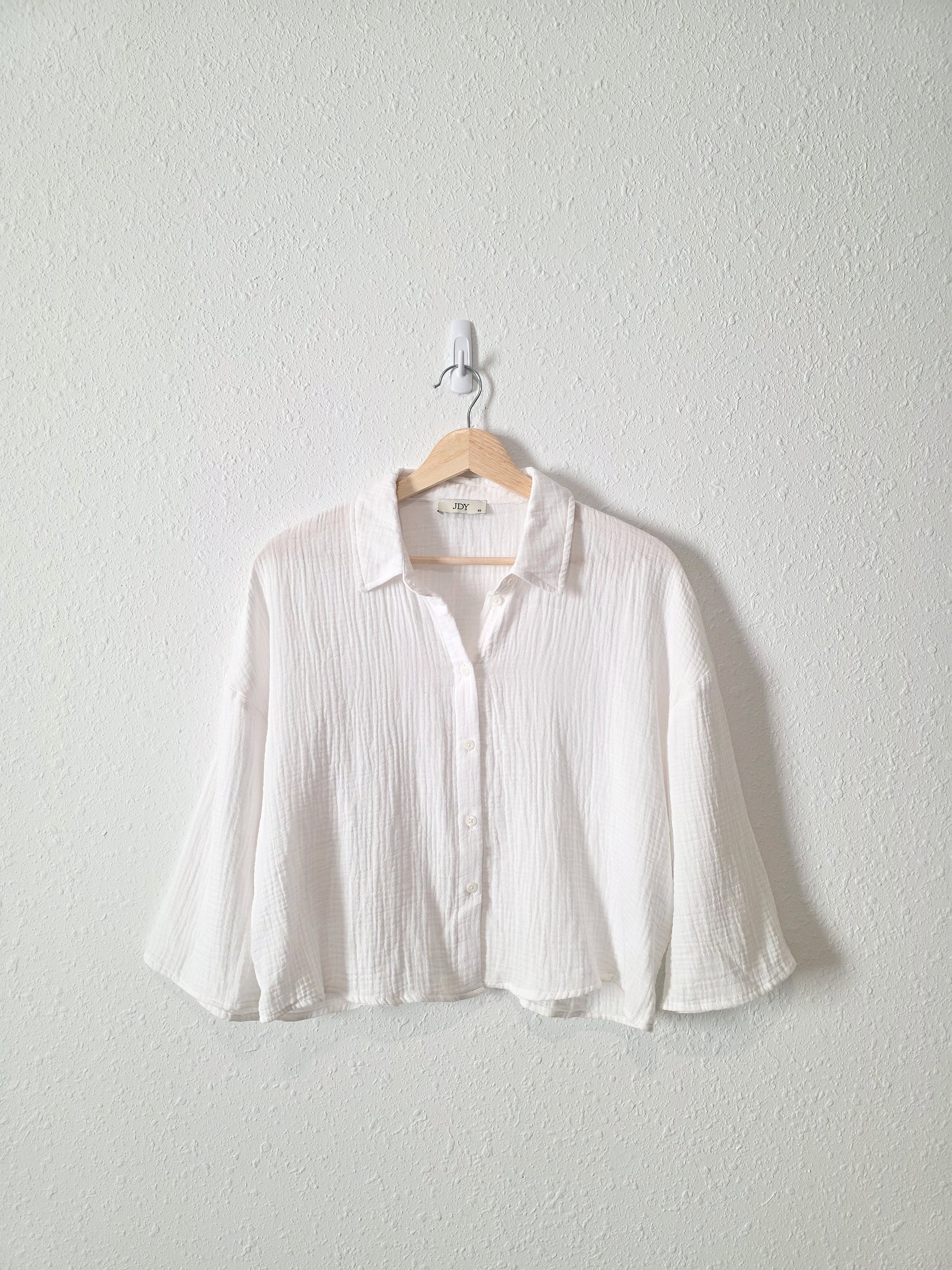 Cotton Gauze Oversized Shirt (XS)