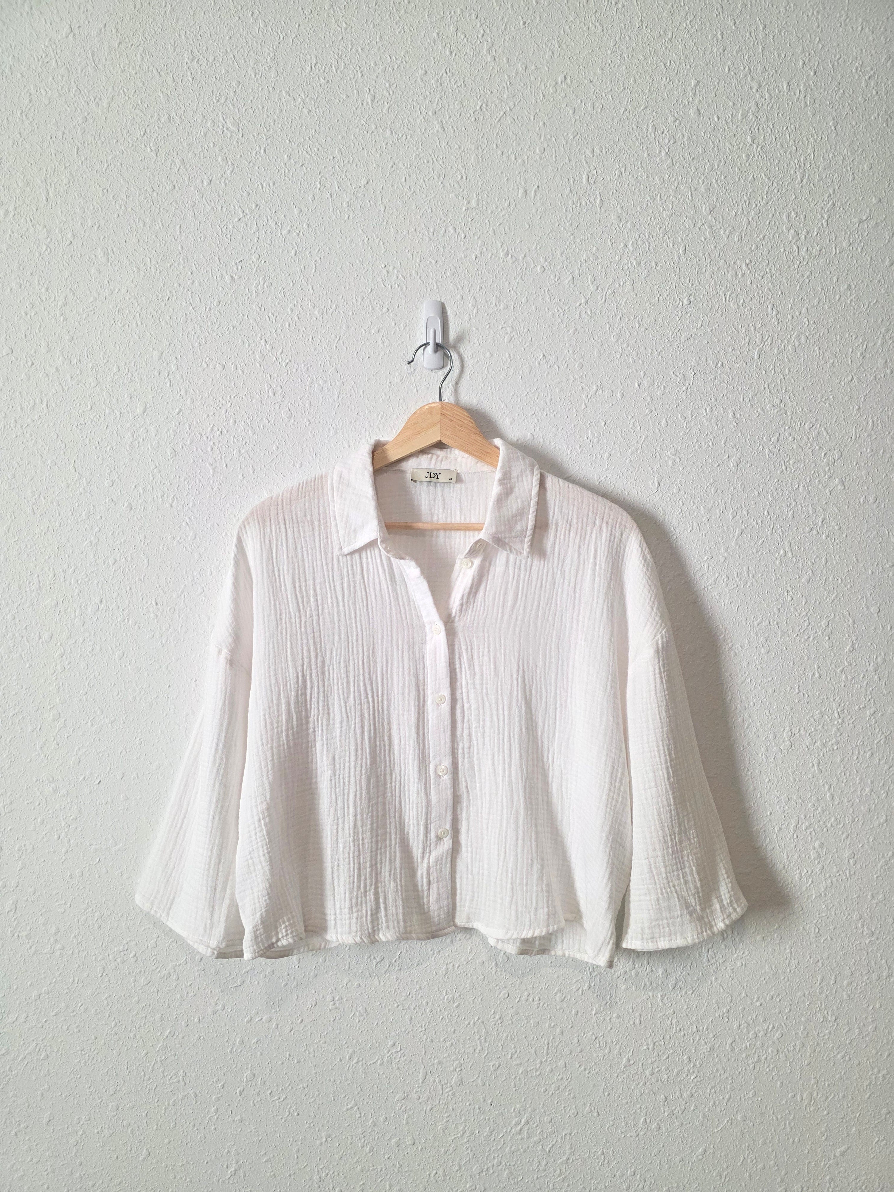 Cotton Gauze Oversized Shirt (XS)