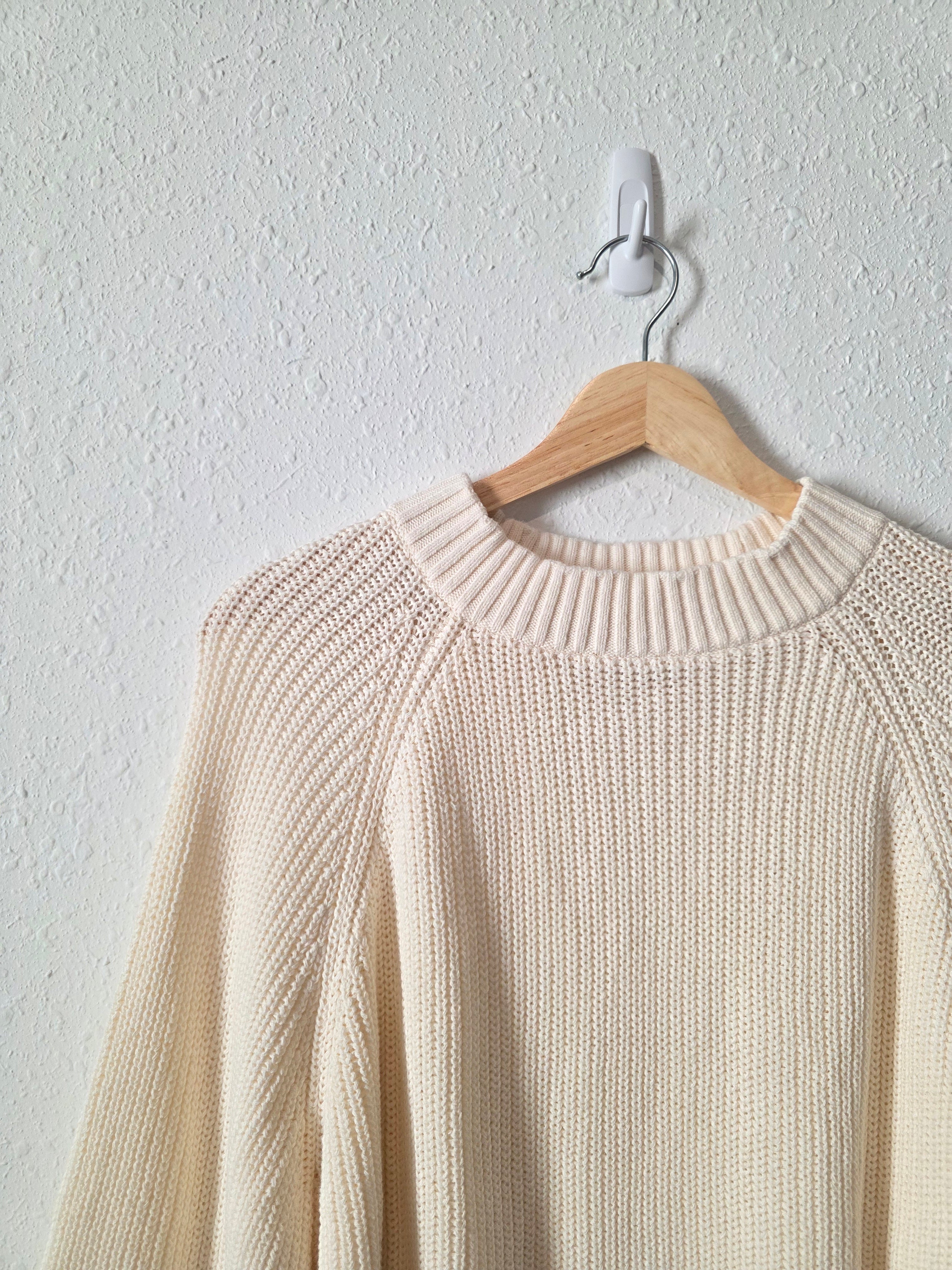 NEW Cream Cotton Sweater (XL)