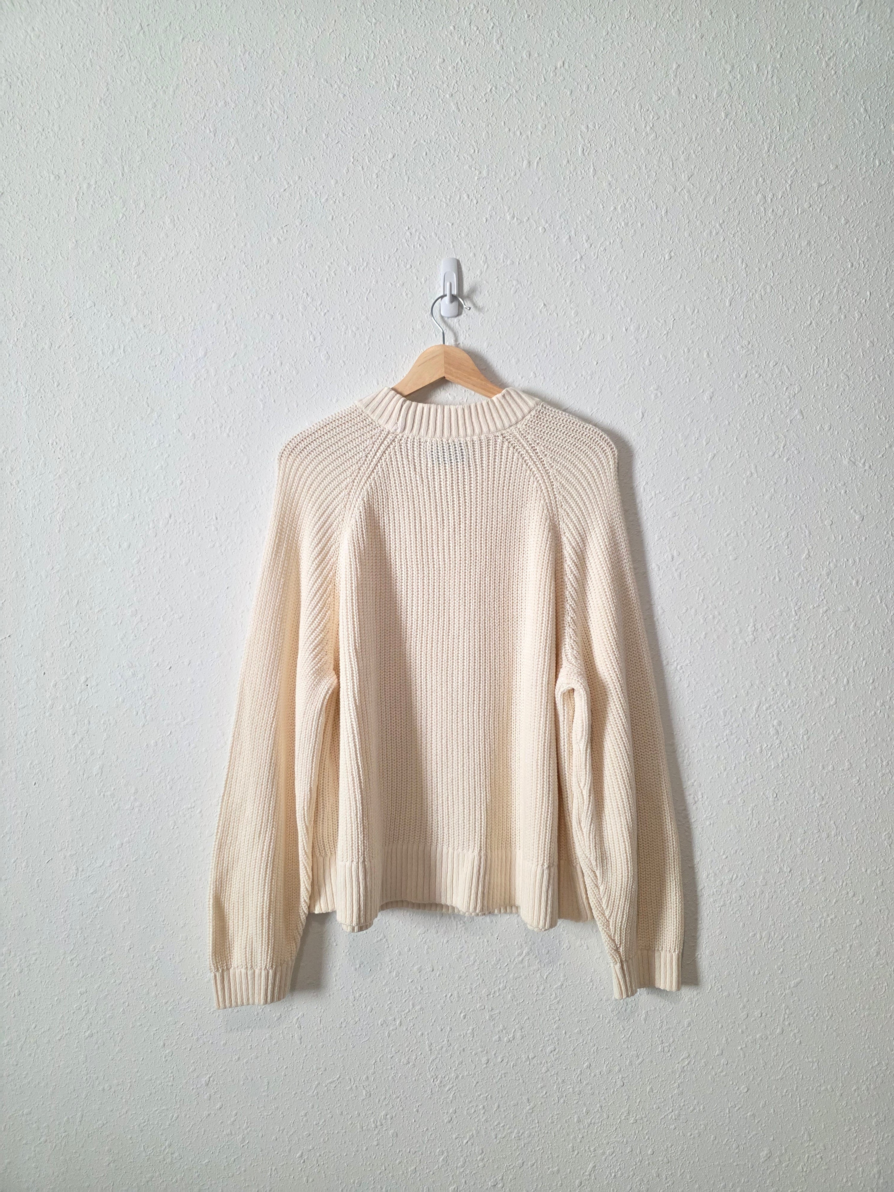 NEW Cream Cotton Sweater (XL)