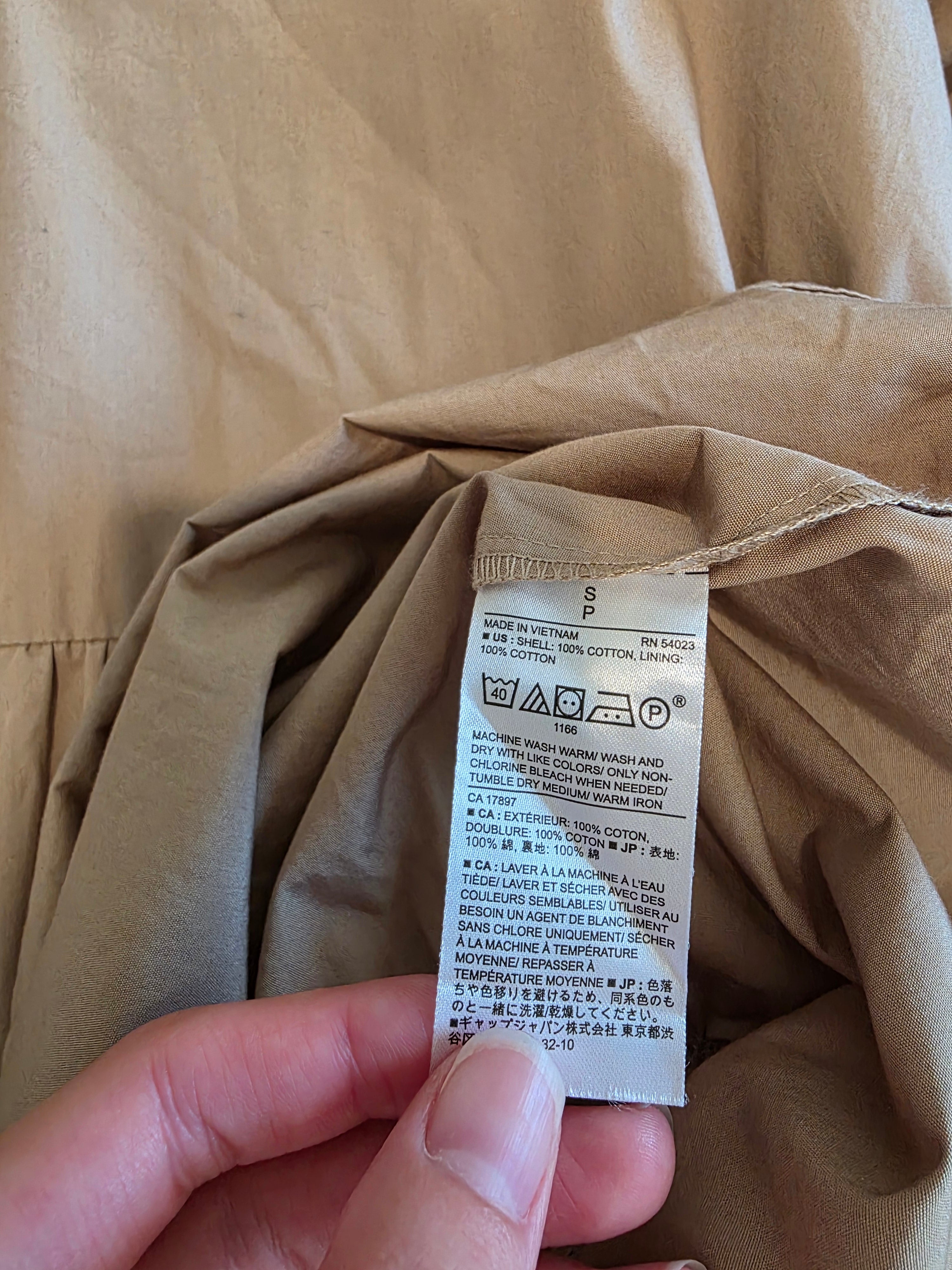 Banana Republic Cotton Tiered Dress (S)