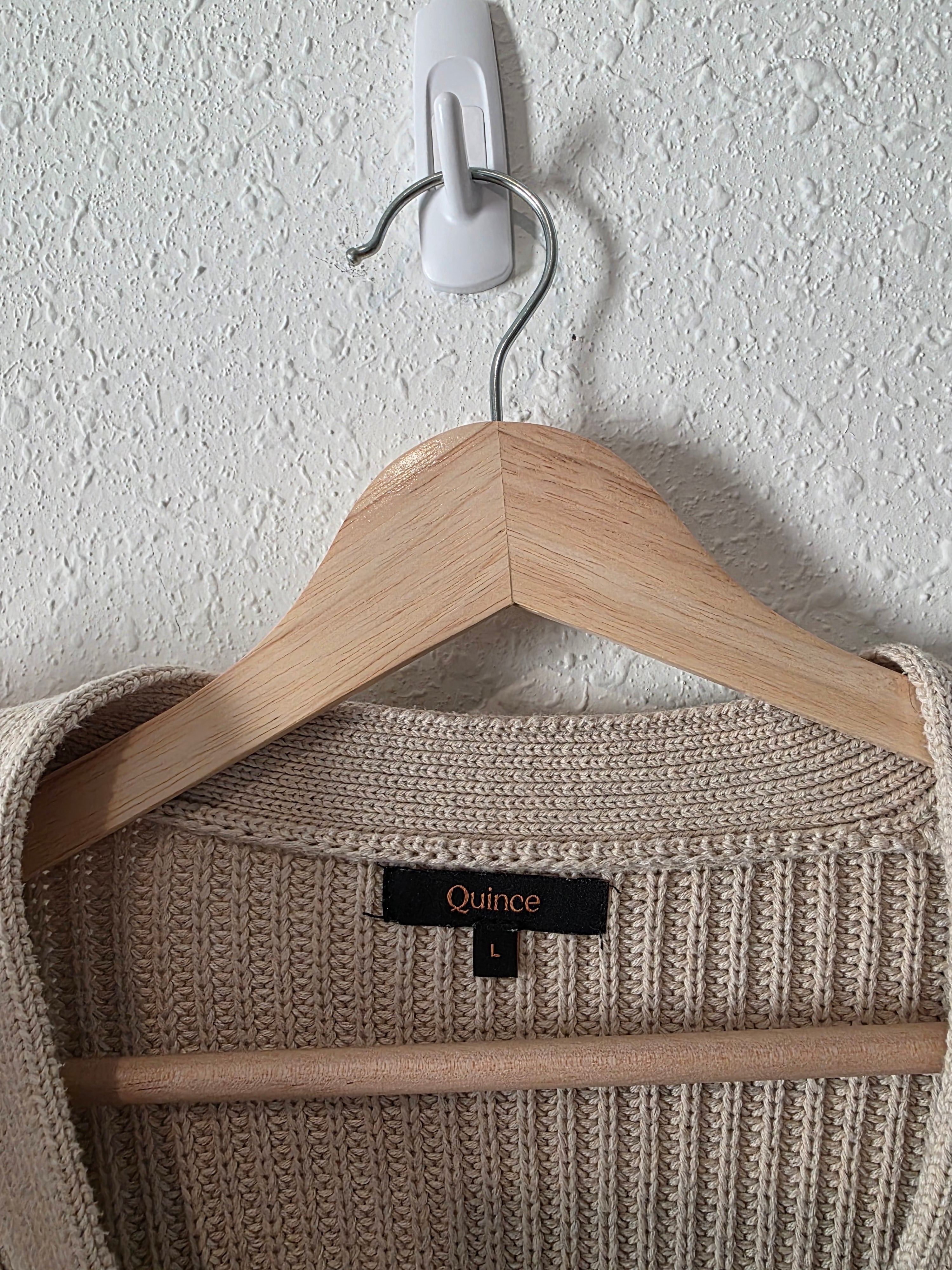 Quince Cotton Fisherman Cardigan (L)