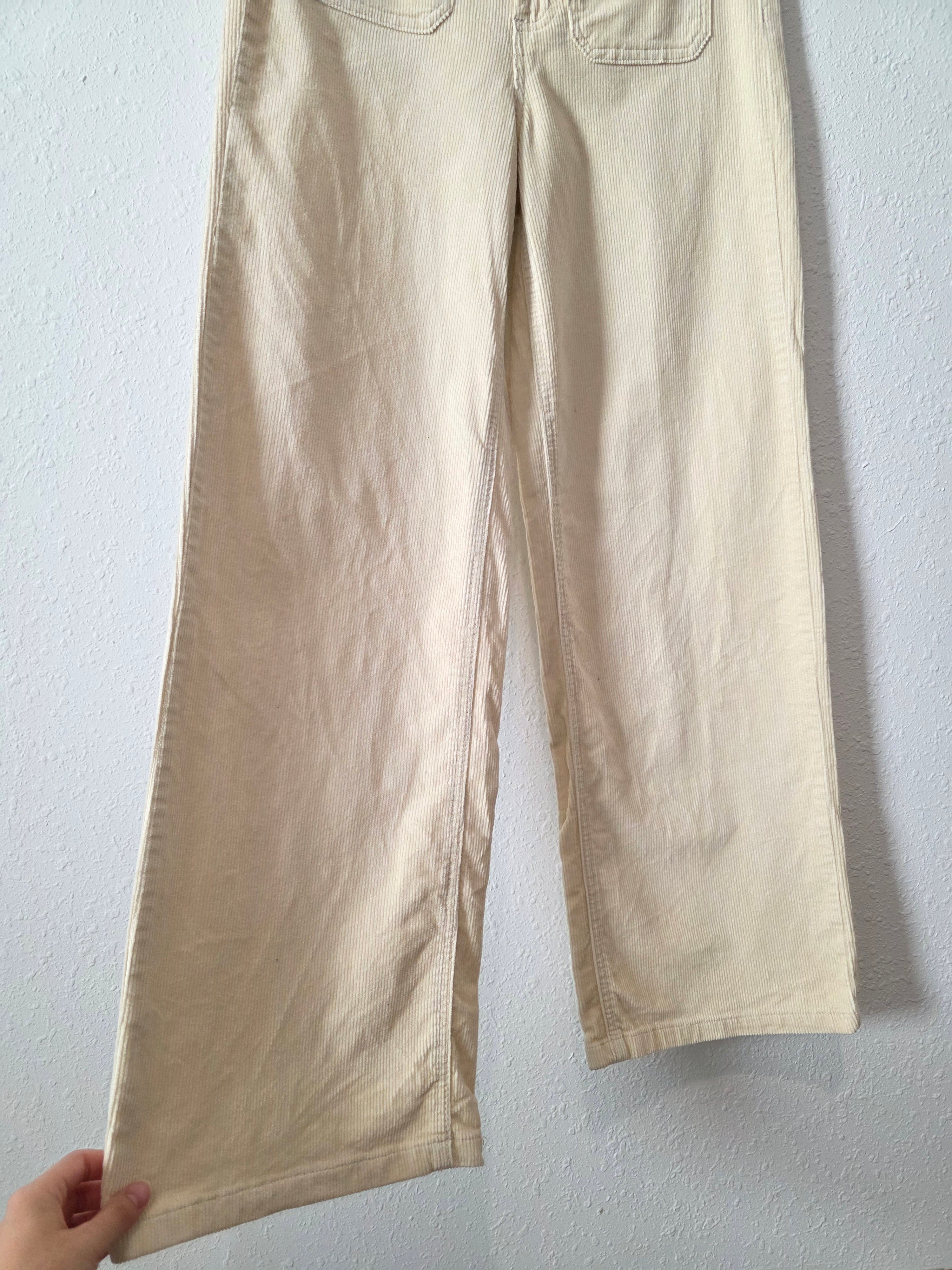 Oat Corduroy Wide Leg Pants (6/28)
