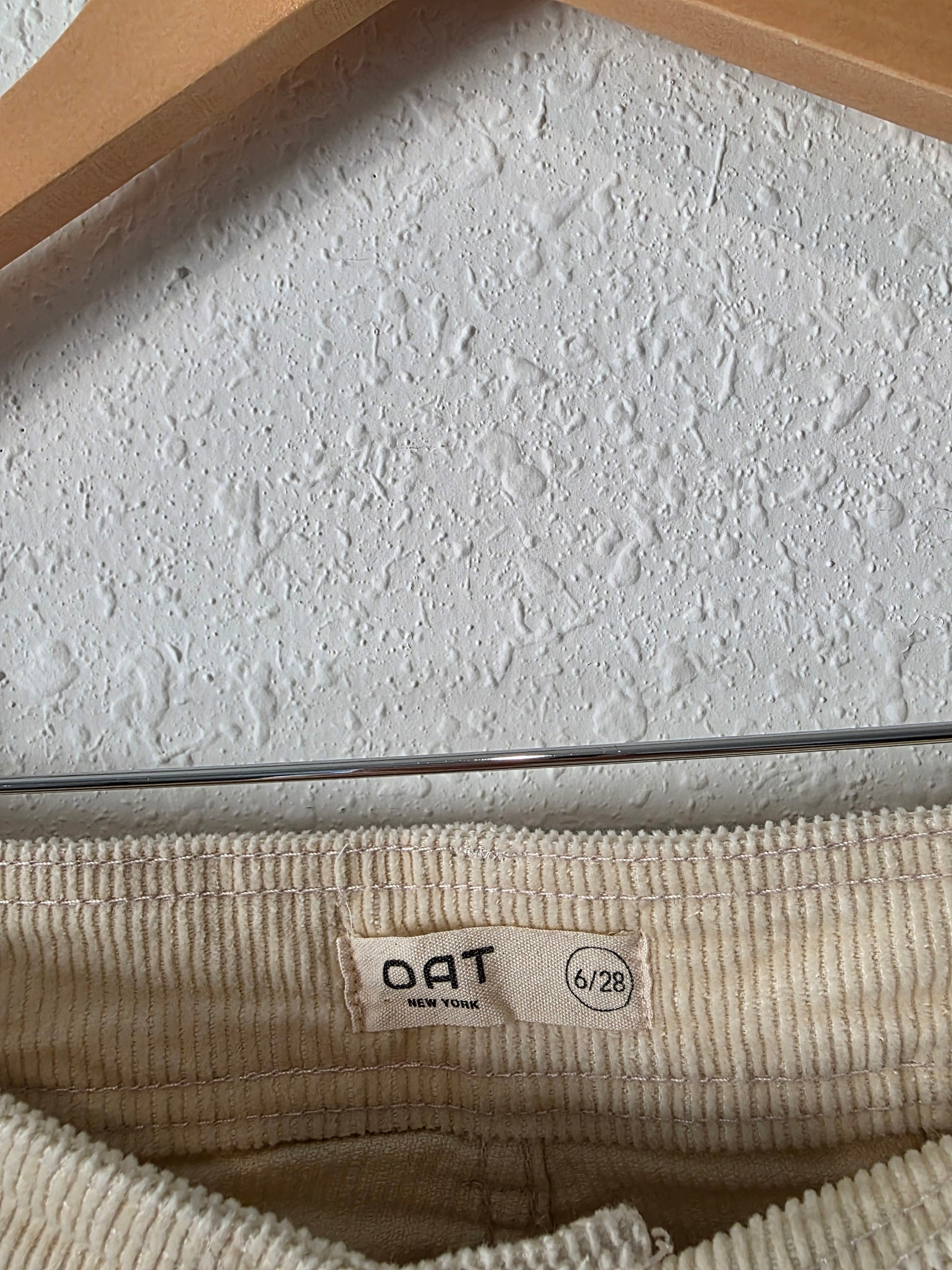 Oat Corduroy Wide Leg Pants (6/28)