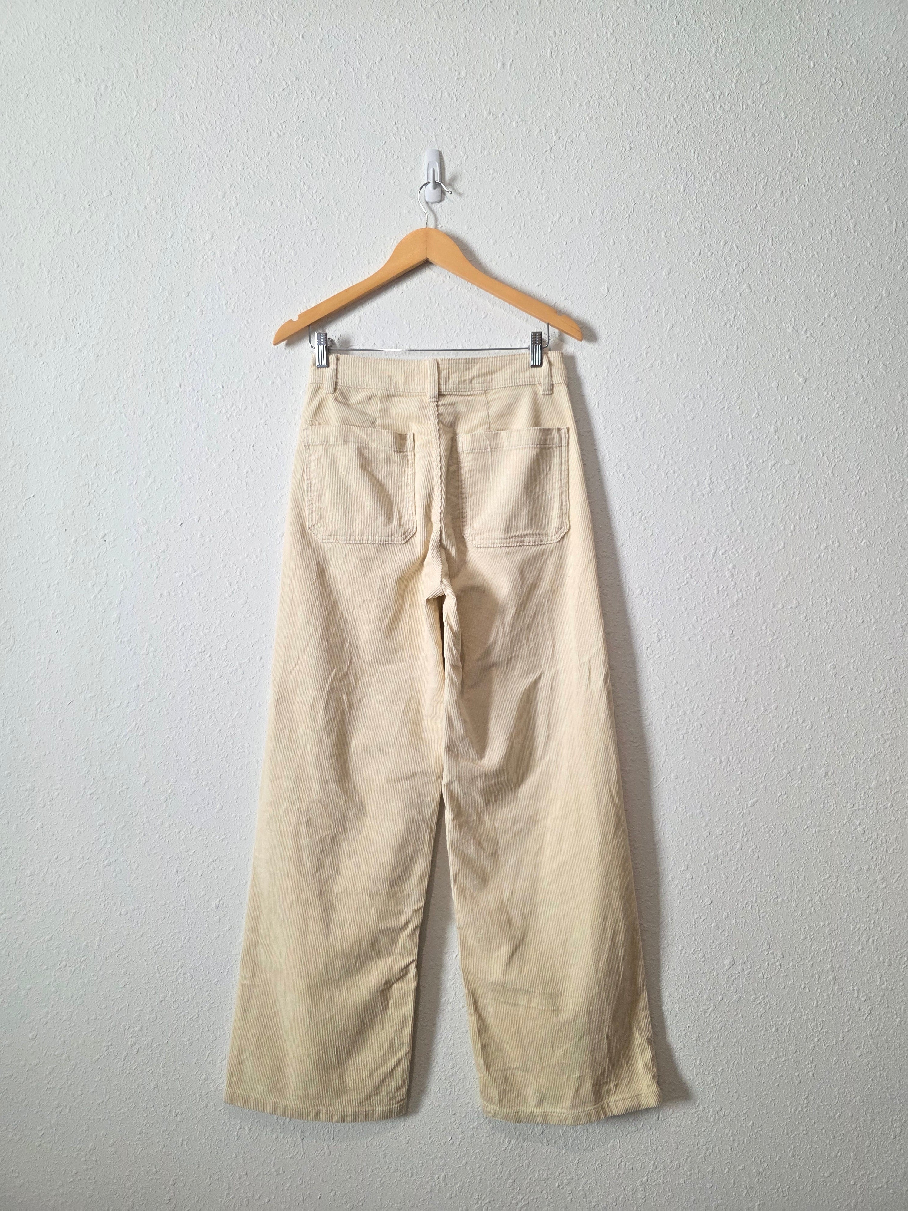 Oat Corduroy Wide Leg Pants (6/28)