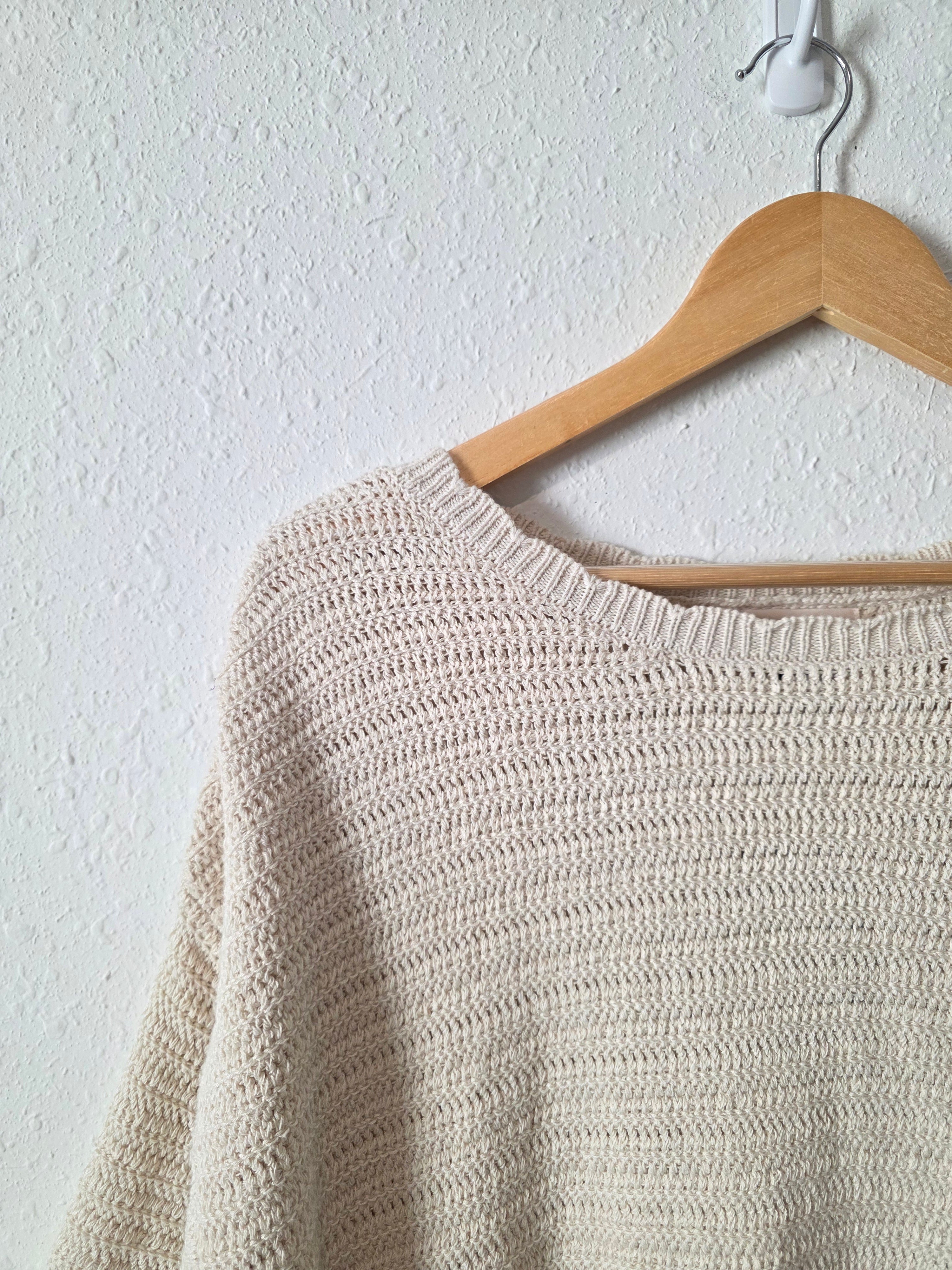 NEW Textured Knit Sweater Tee (XXL)