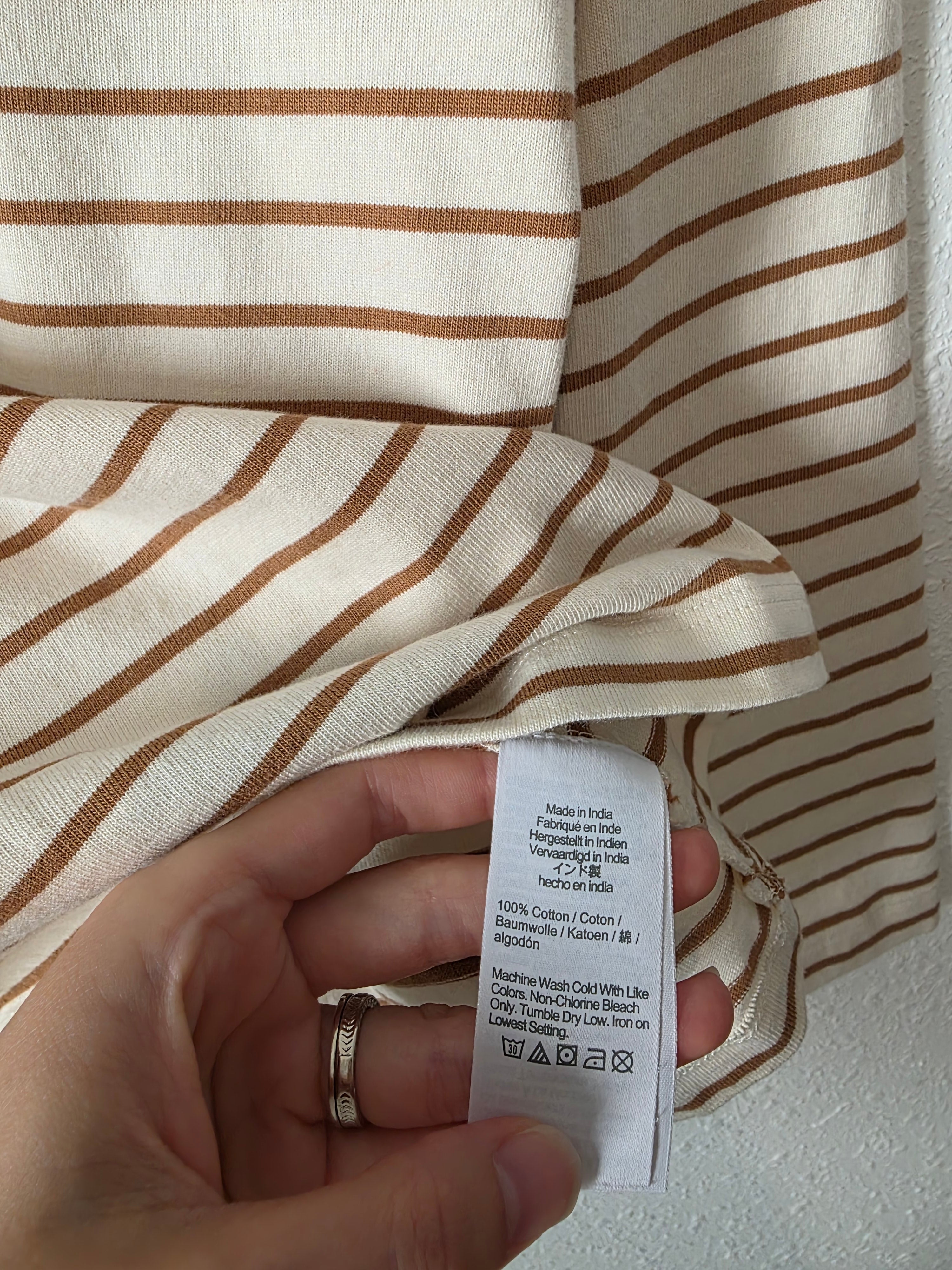 J.Crew Striped Henley Top (XS)