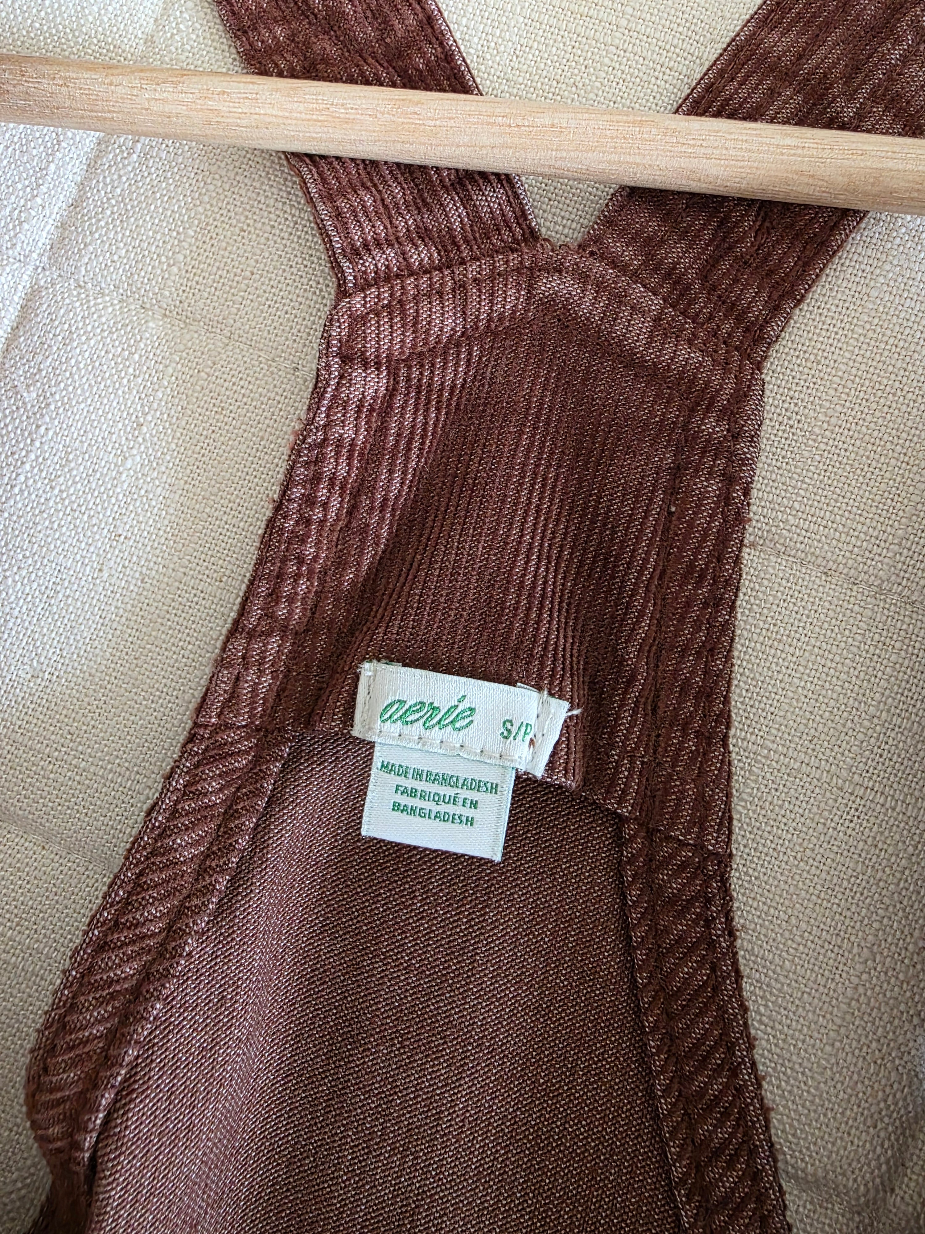 Aerie Corduroy Overalls (S)