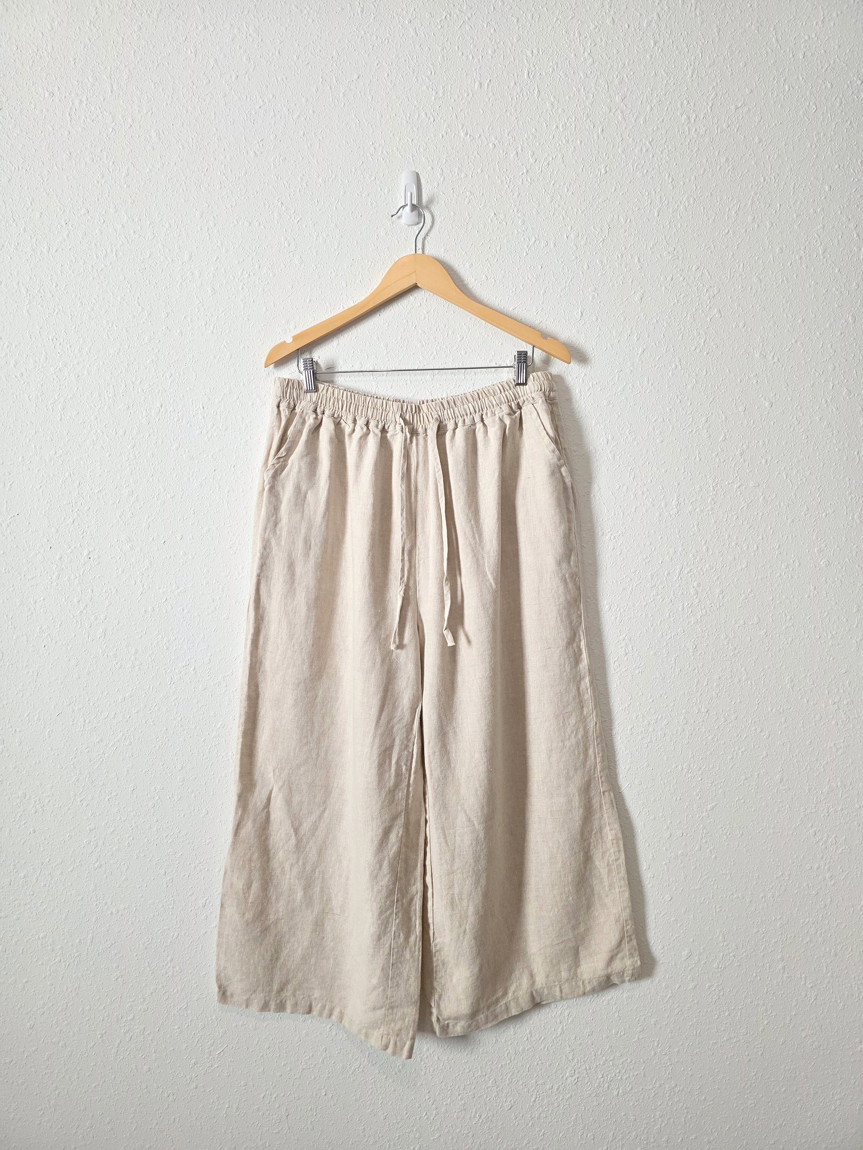 Linen Wide Leg Pants (XL)