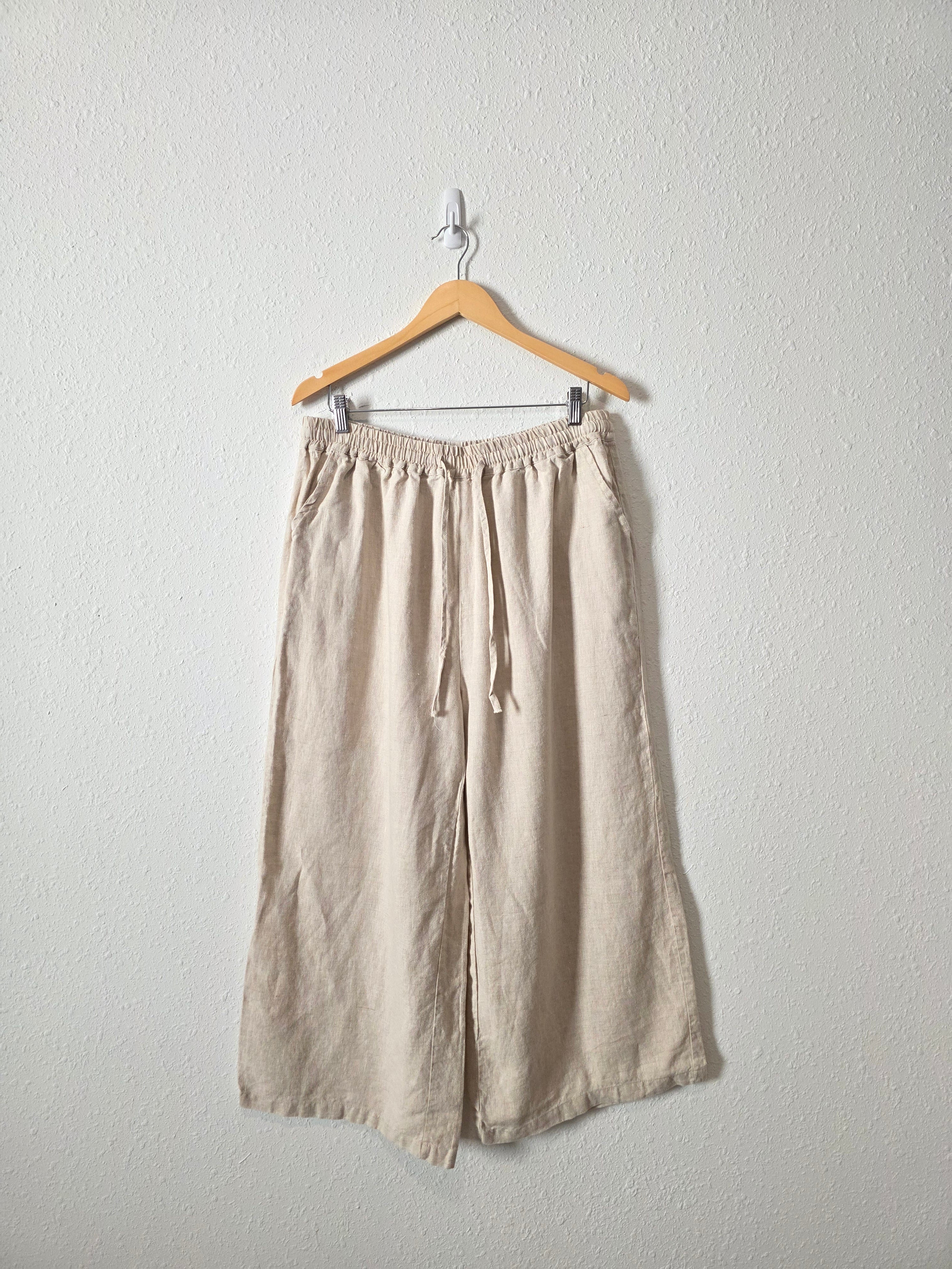 Linen Wide Leg Pants (XL)