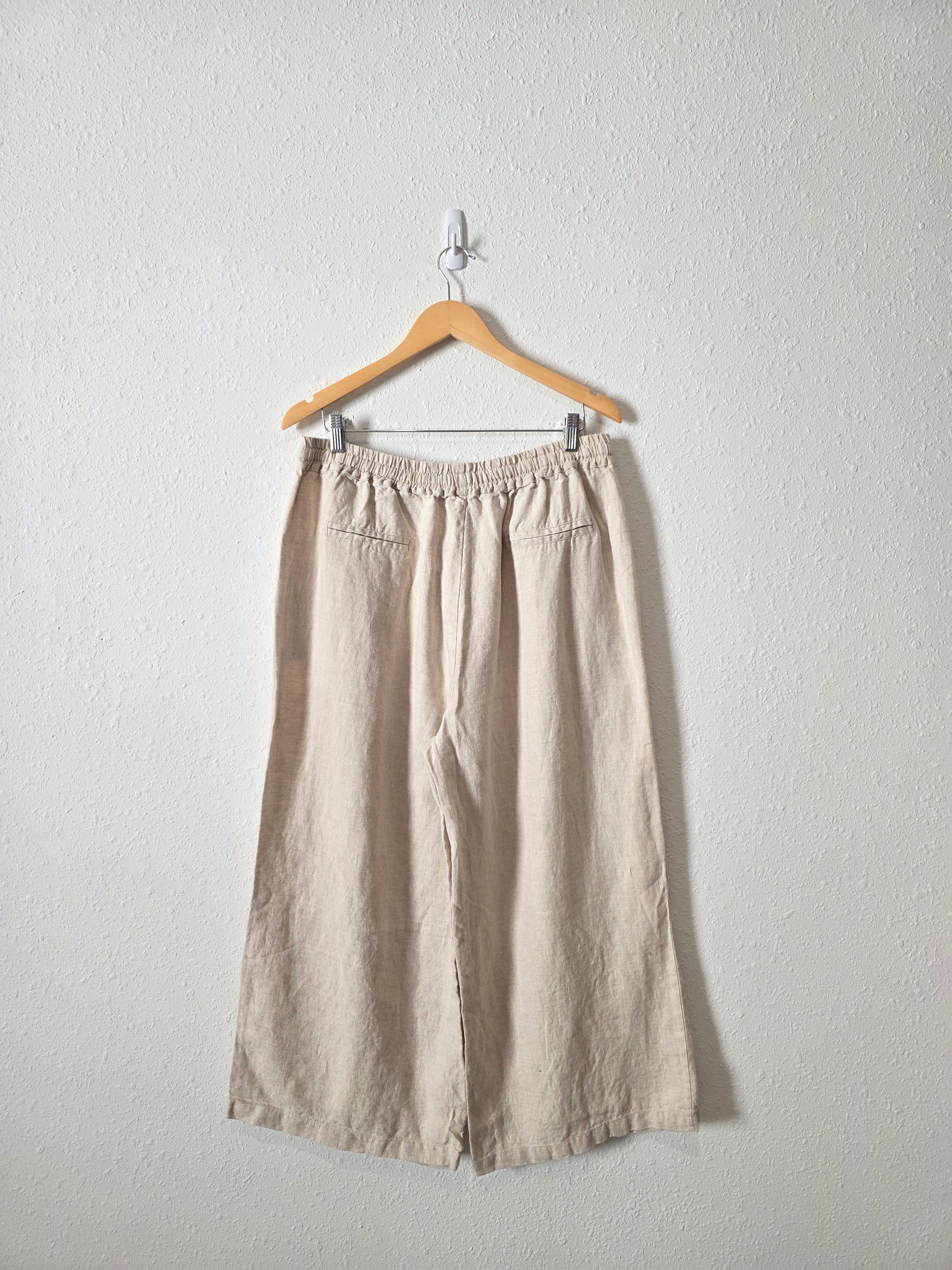 Linen Wide Leg Pants (XL)