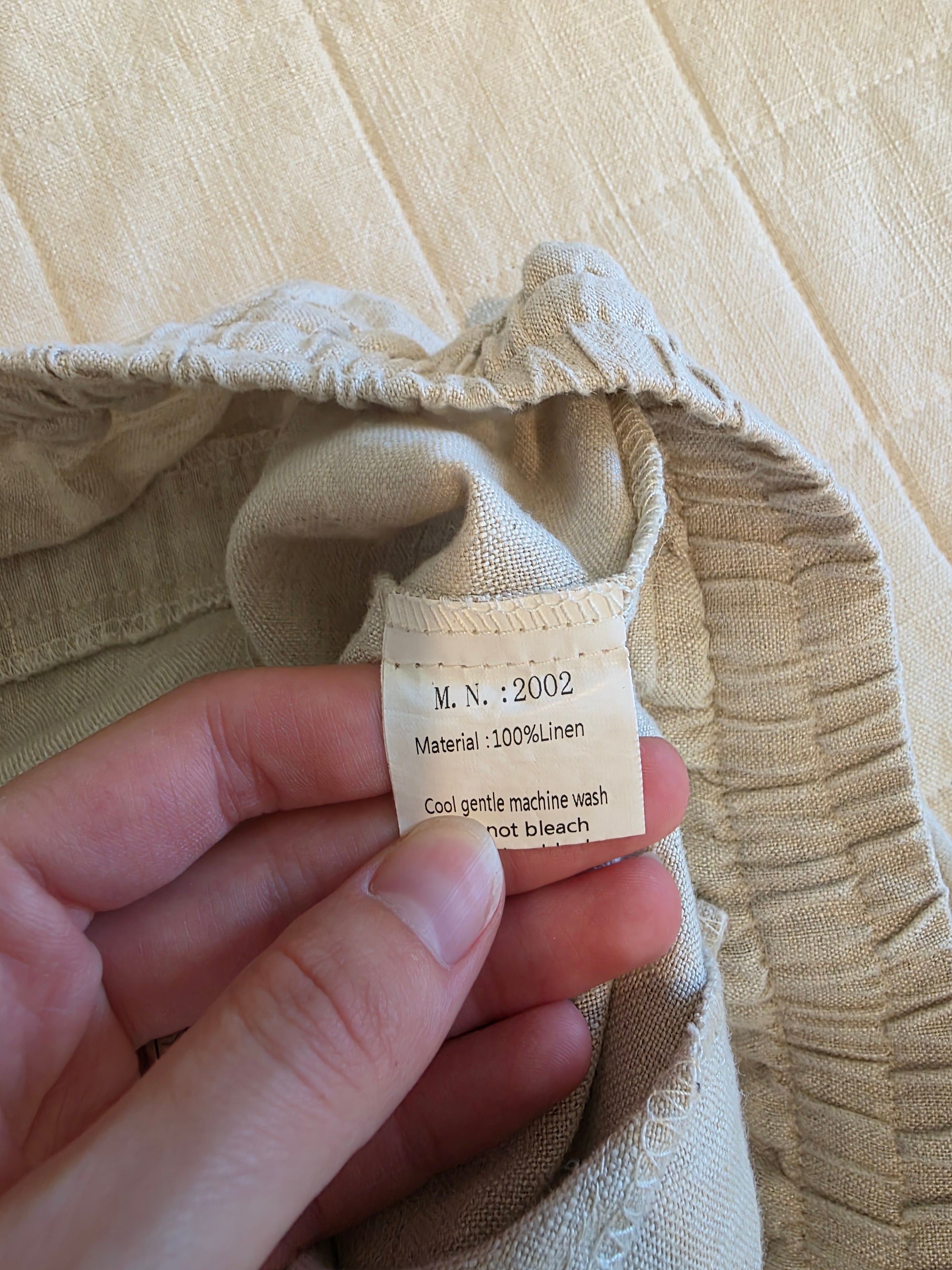 Linen Wide Leg Pants (XL)
