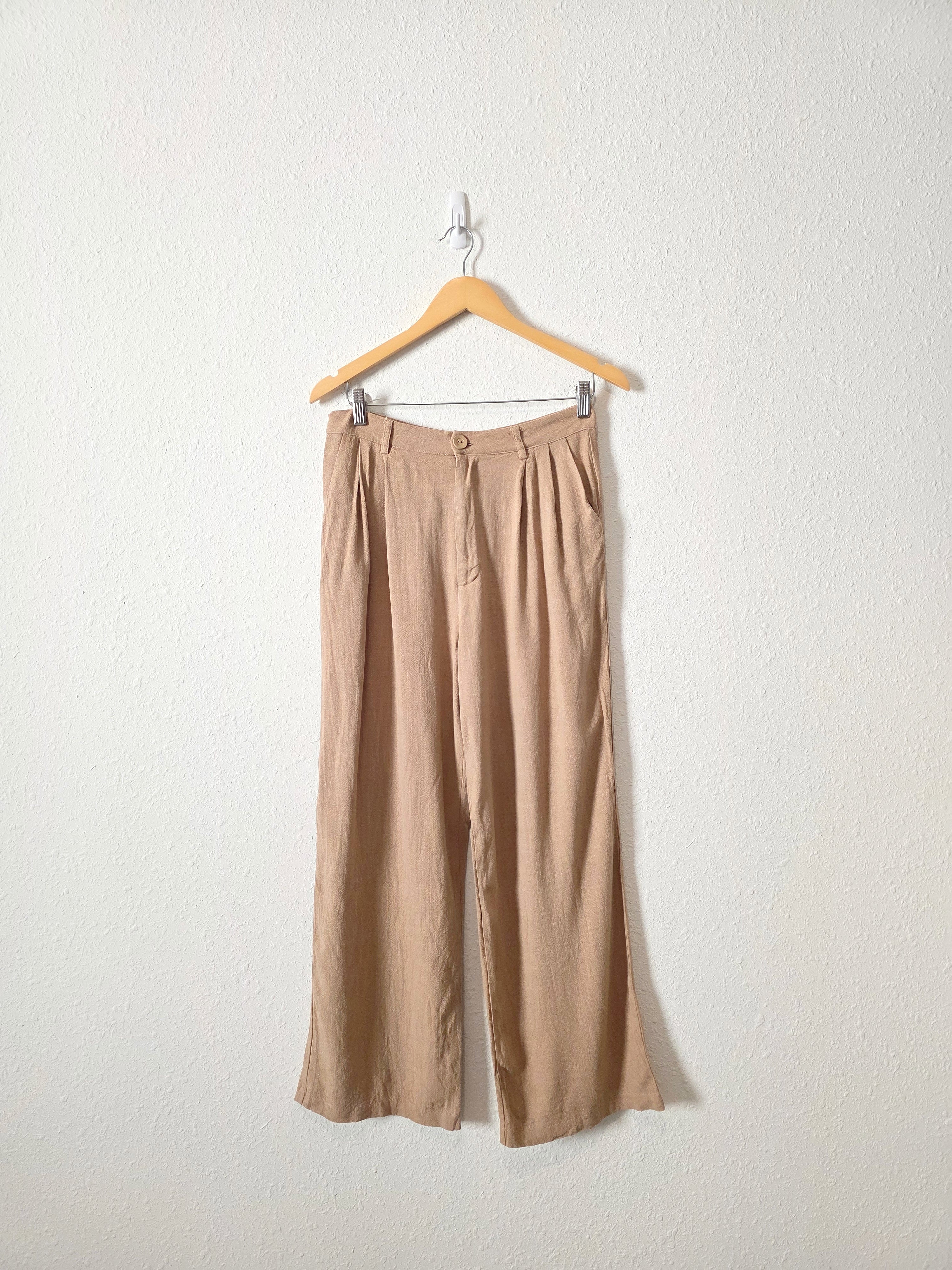 Princess Polly Linen Blend Wide Leg Pants (6)
