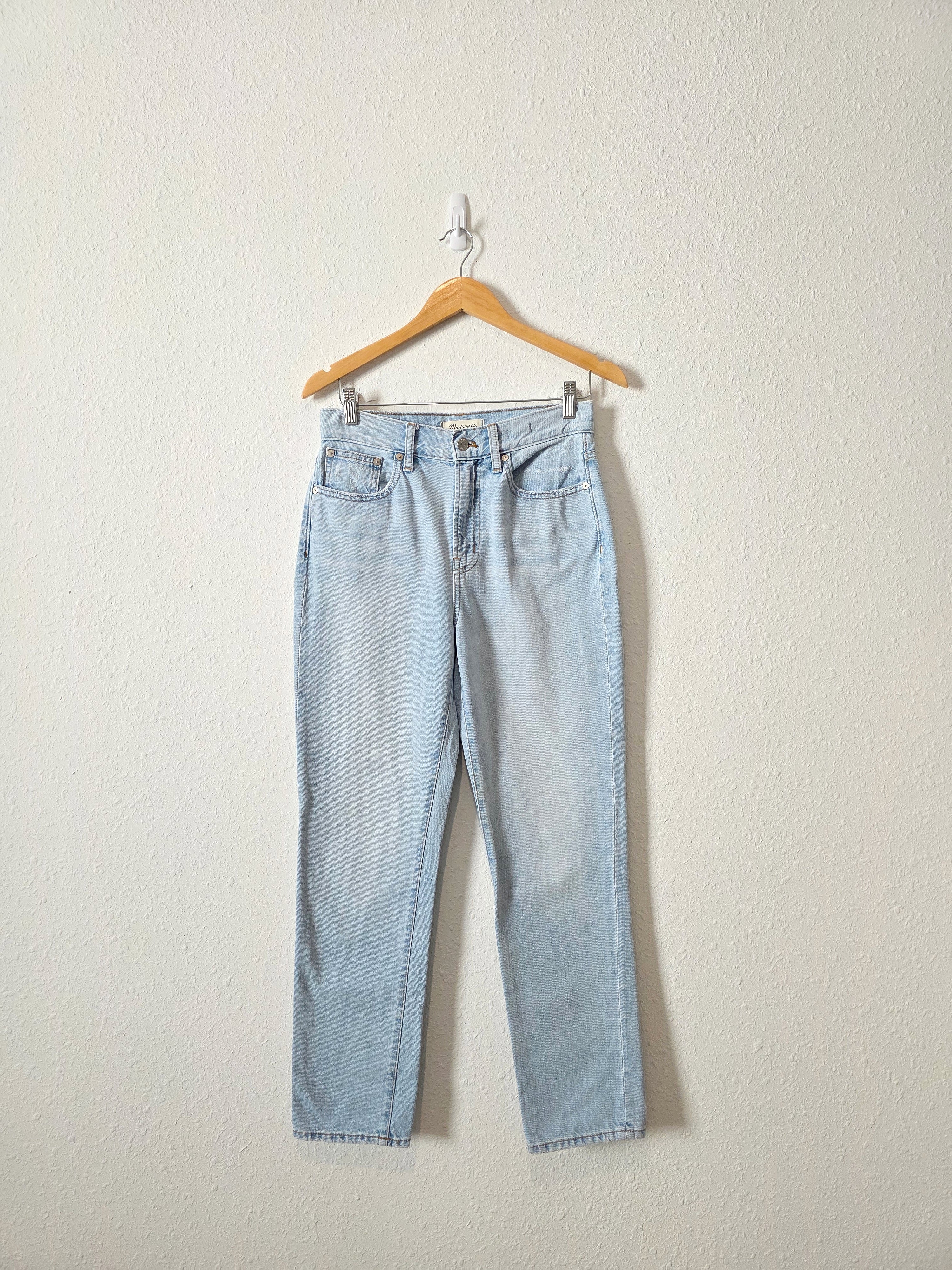 Madewell Light Wash Straight Jeans (26)