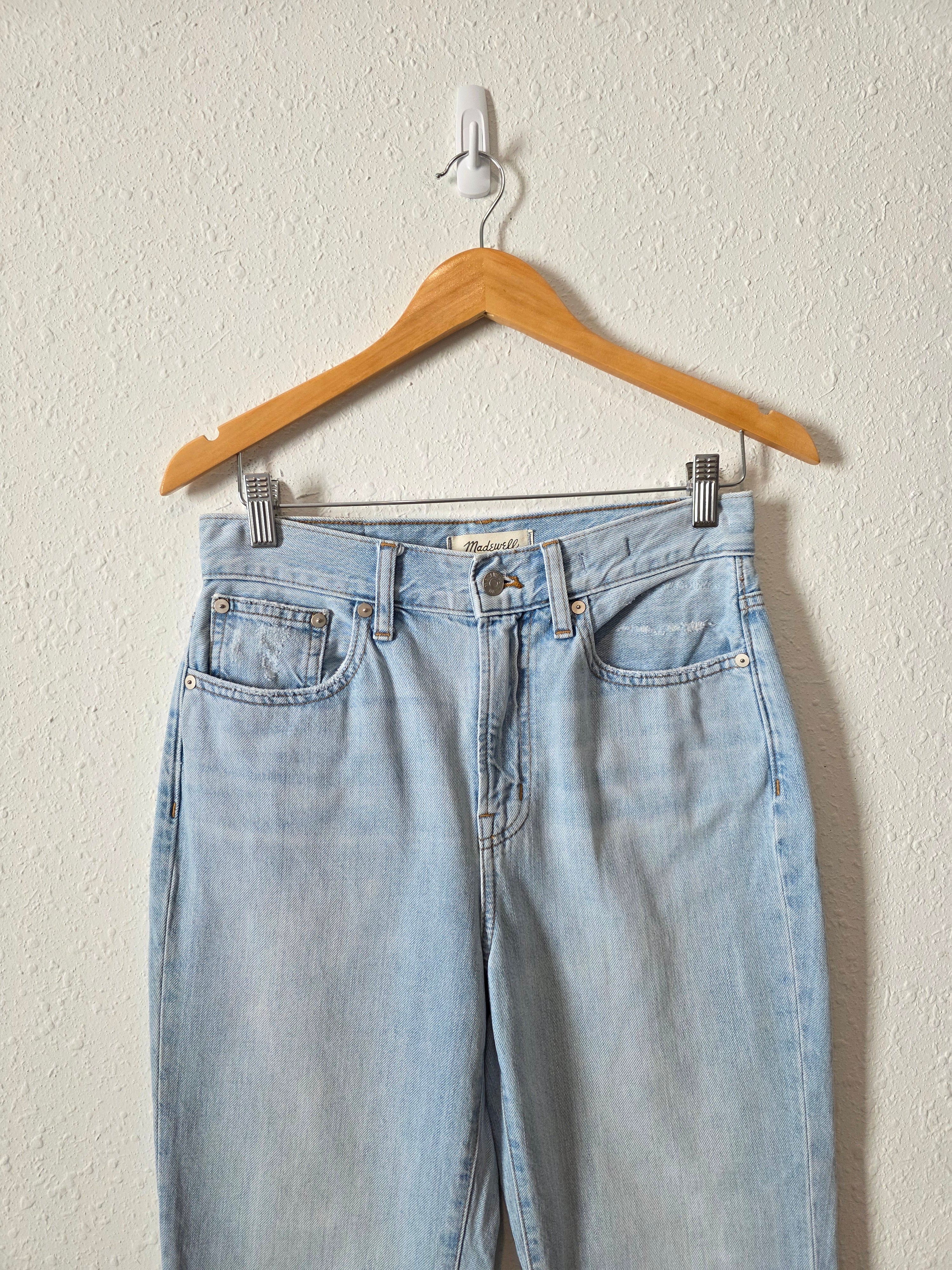 Madewell Light Wash Straight Jeans (26)