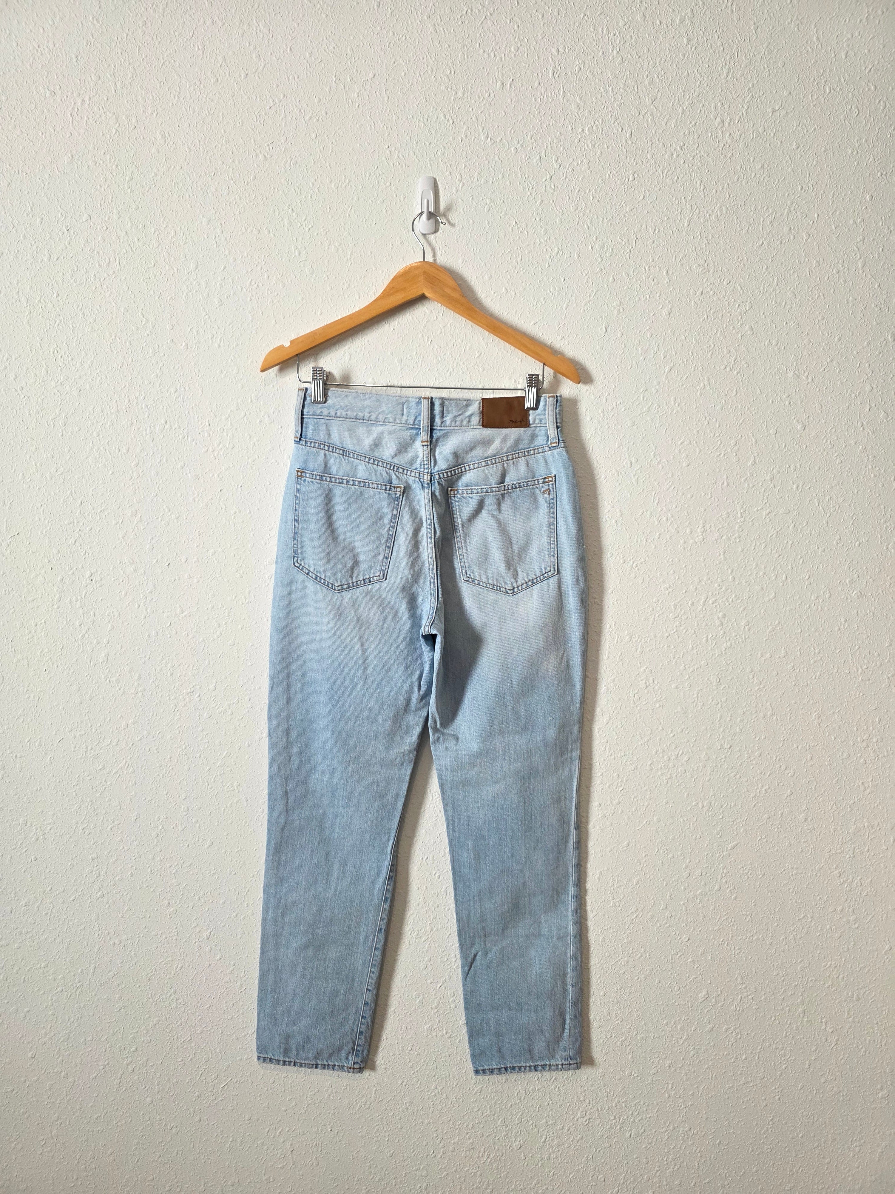 Madewell Light Wash Straight Jeans (26)