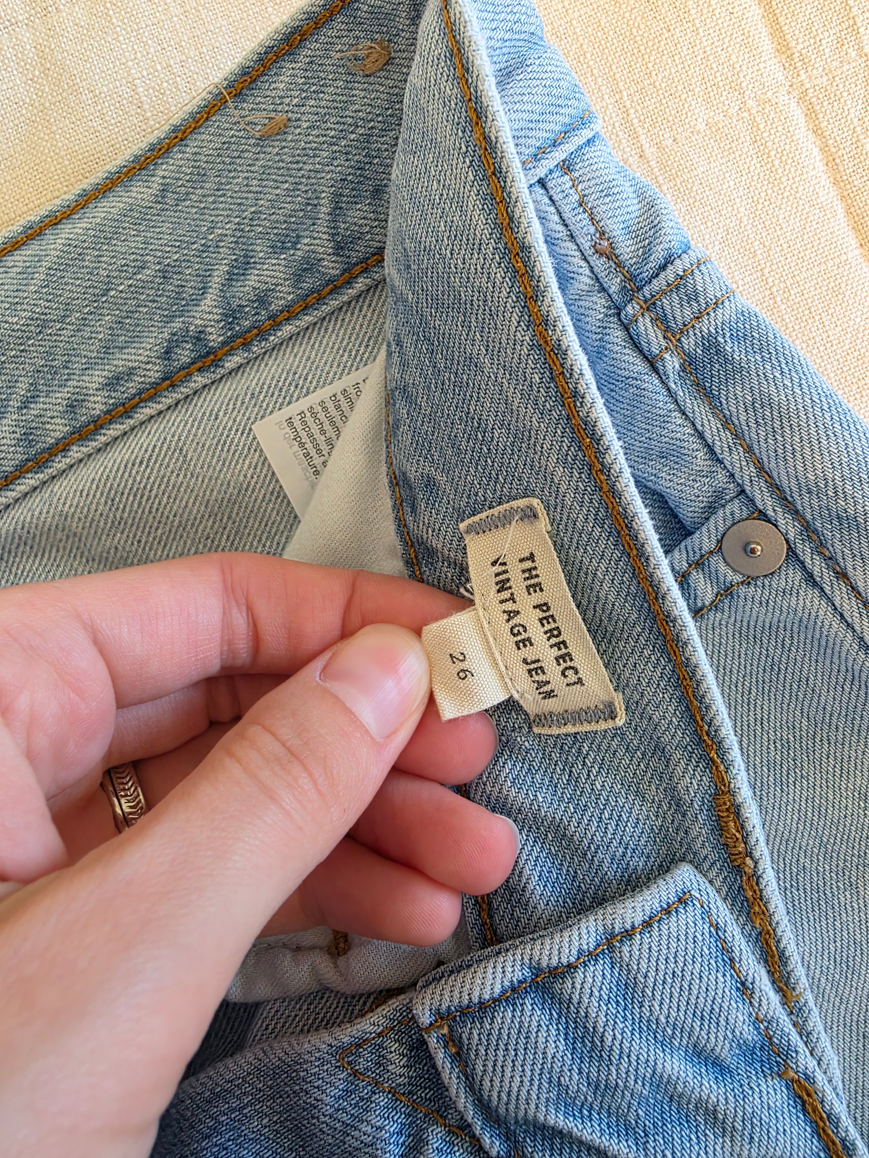 Madewell Light Wash Straight Jeans (26)