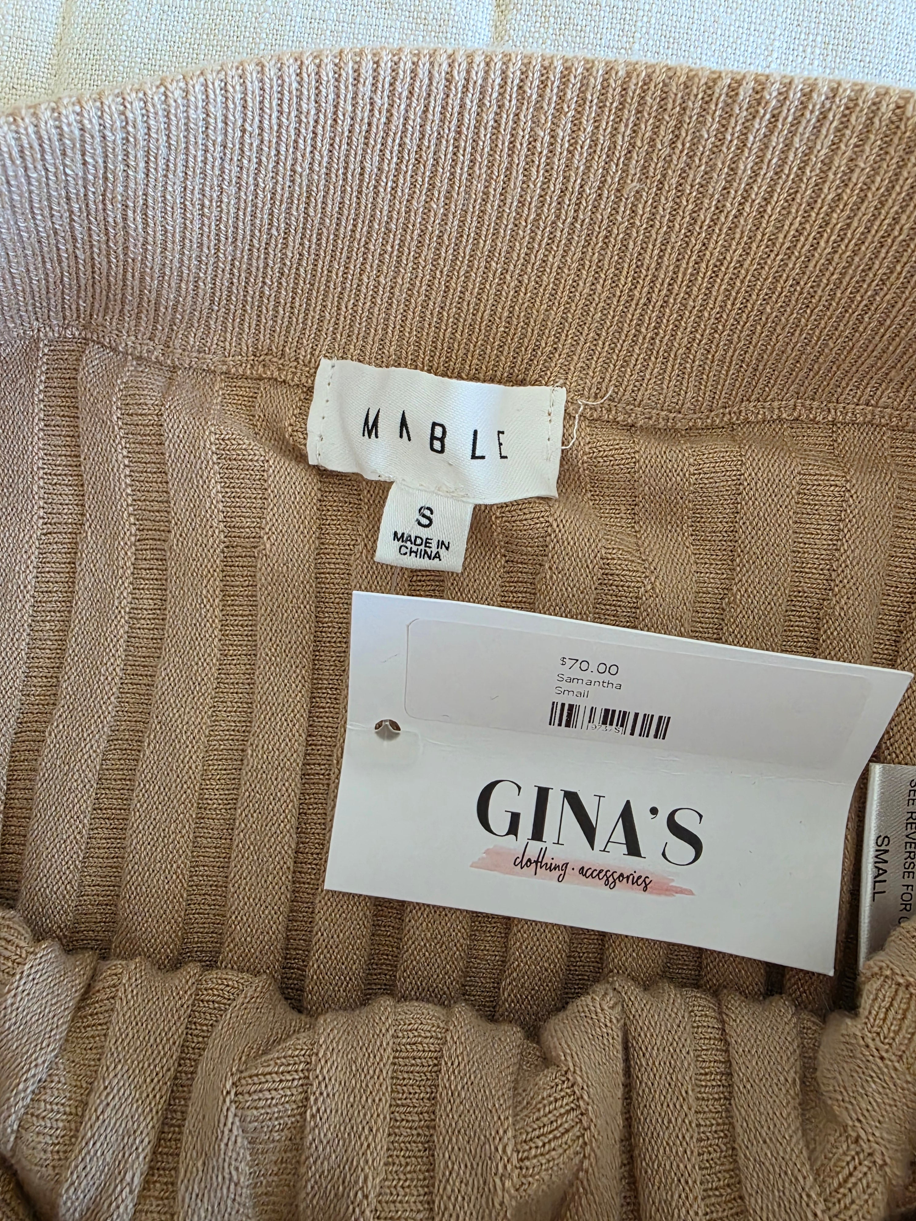 NEW Mable Pleated Knit Maxi Skirt (S)
