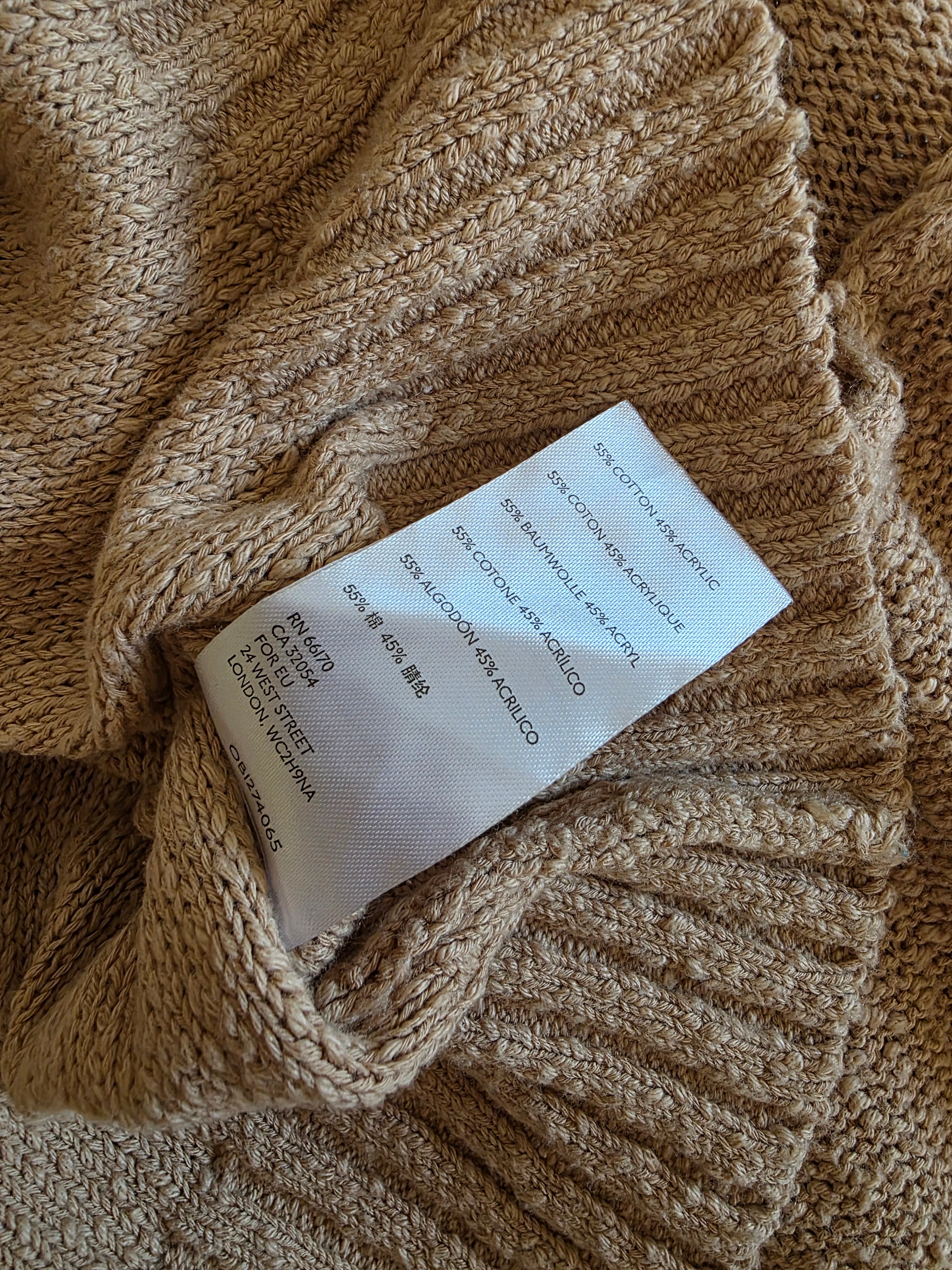 Urban Outfitters Camel Crop Sweater (M)