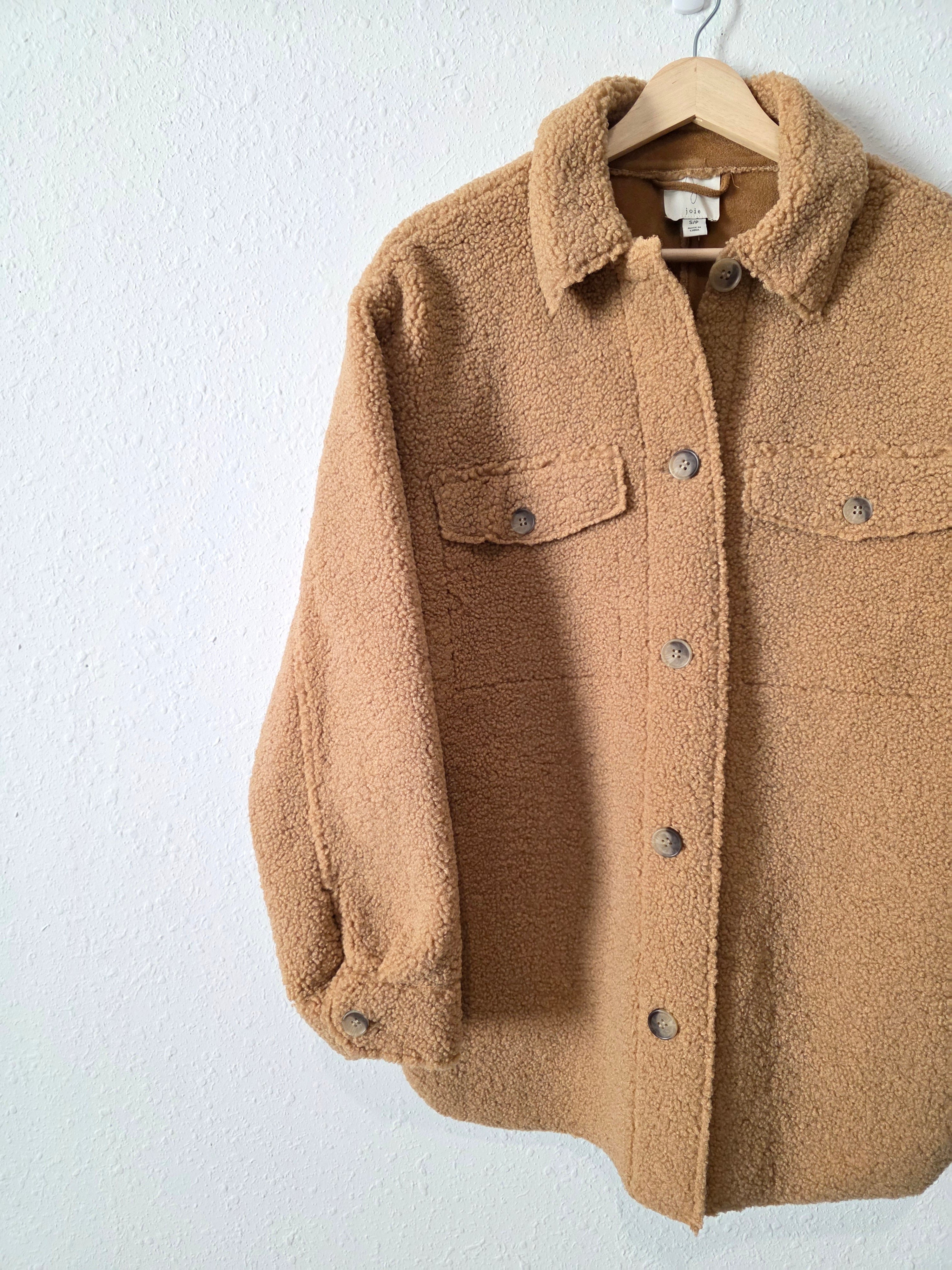 Joie Button Up Sherpa Jacket (S)