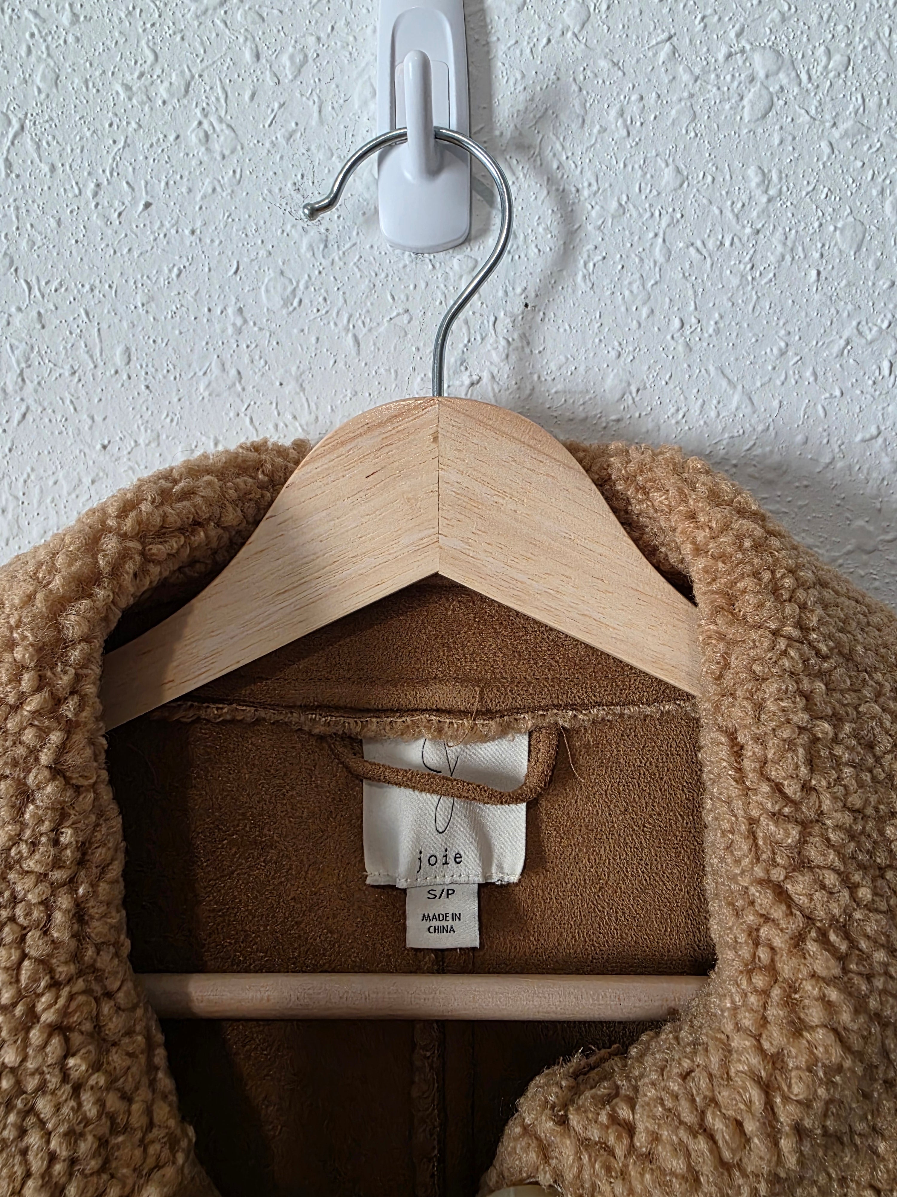 Joie Button Up Sherpa Jacket (S)