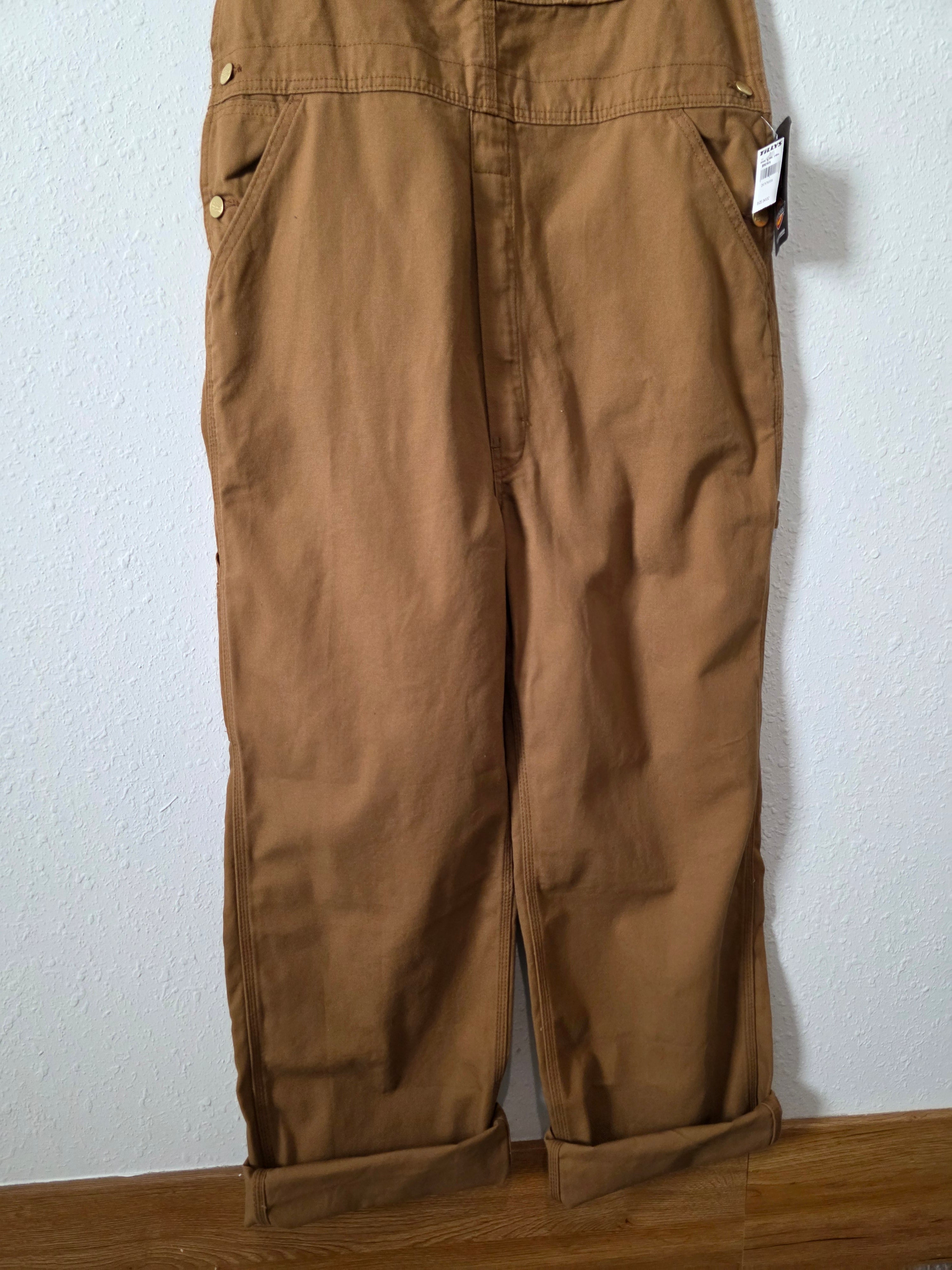 NEW Dickies Brown Overalls (XL)