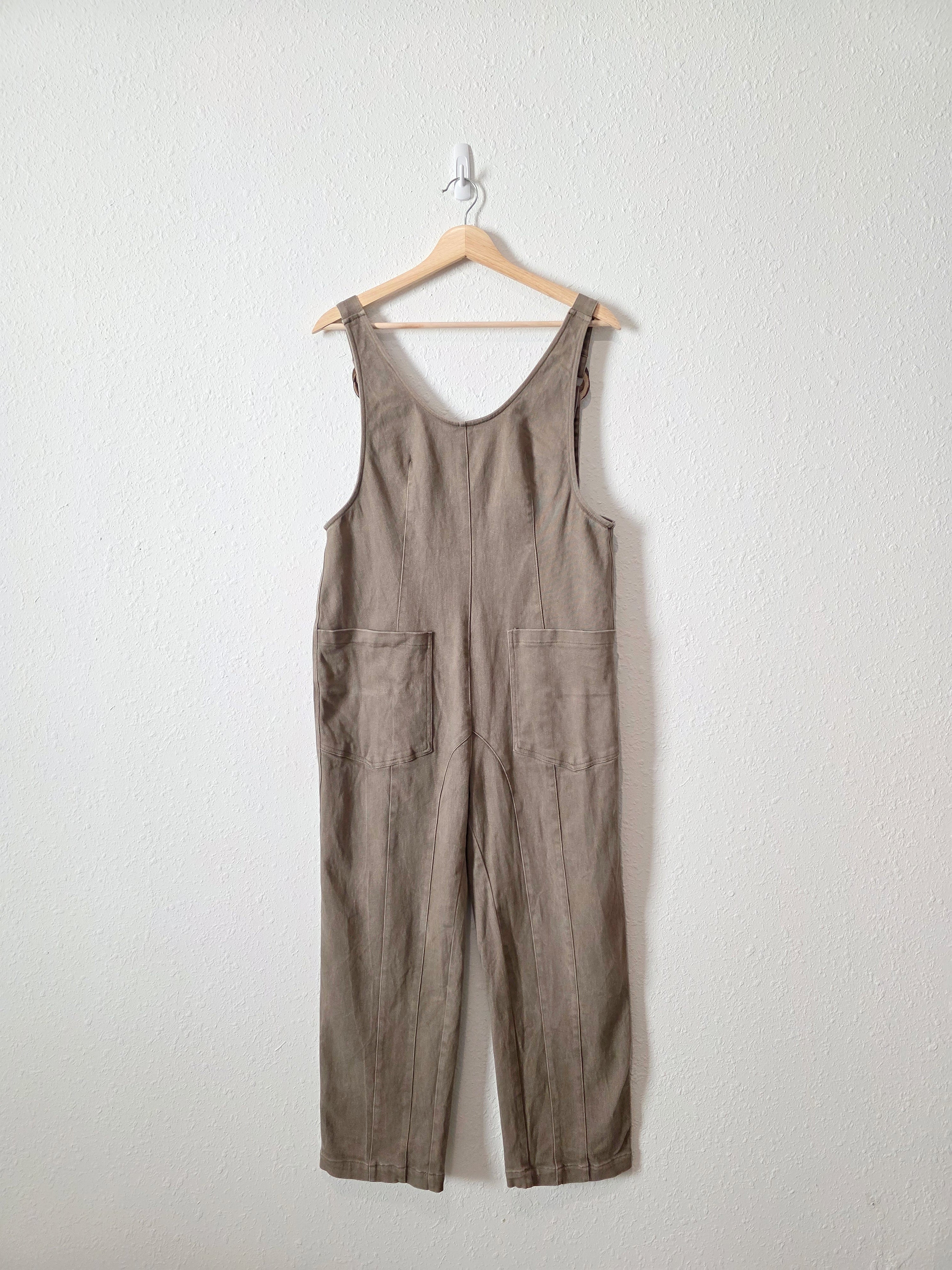 Listicle Olive Straight Jumpsuit (S)