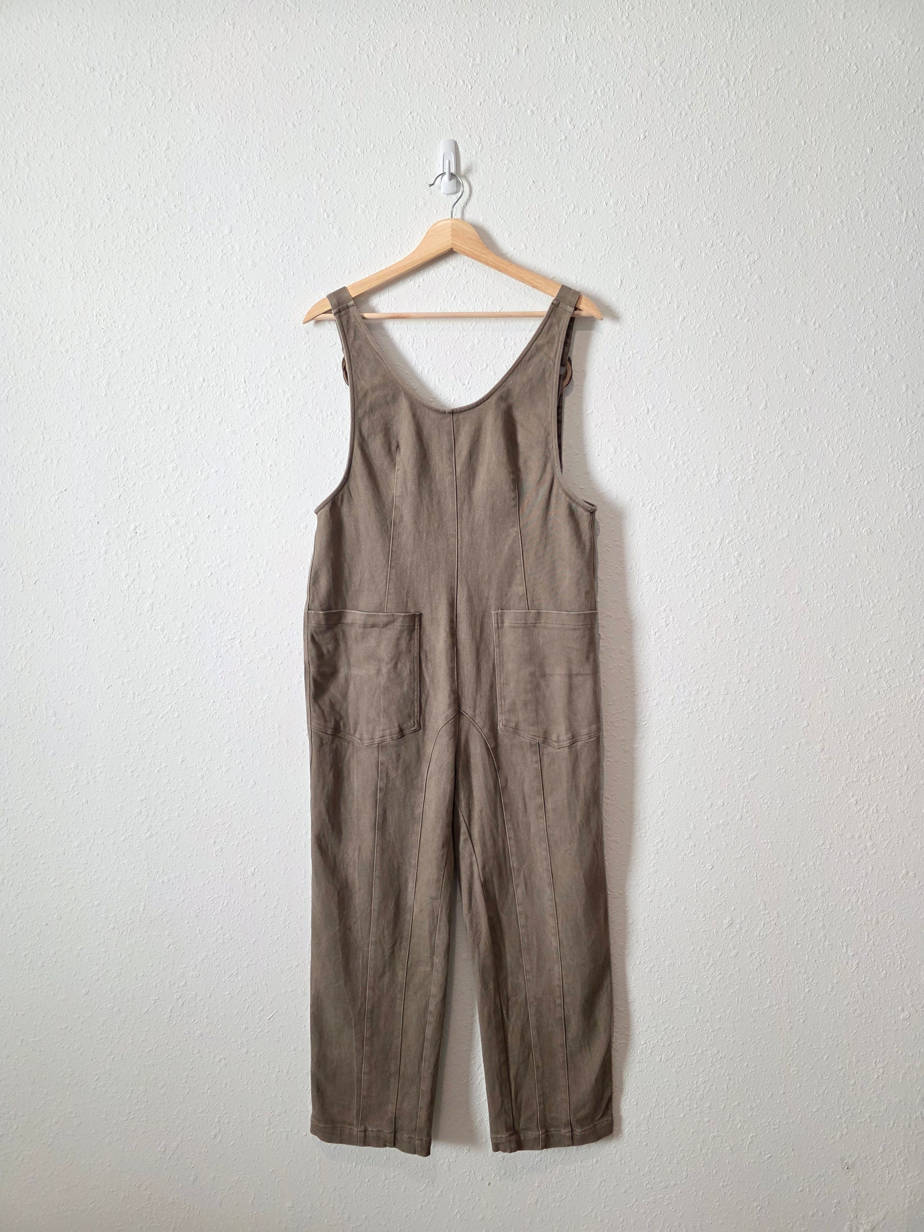 Listicle Olive Straight Jumpsuit (S)