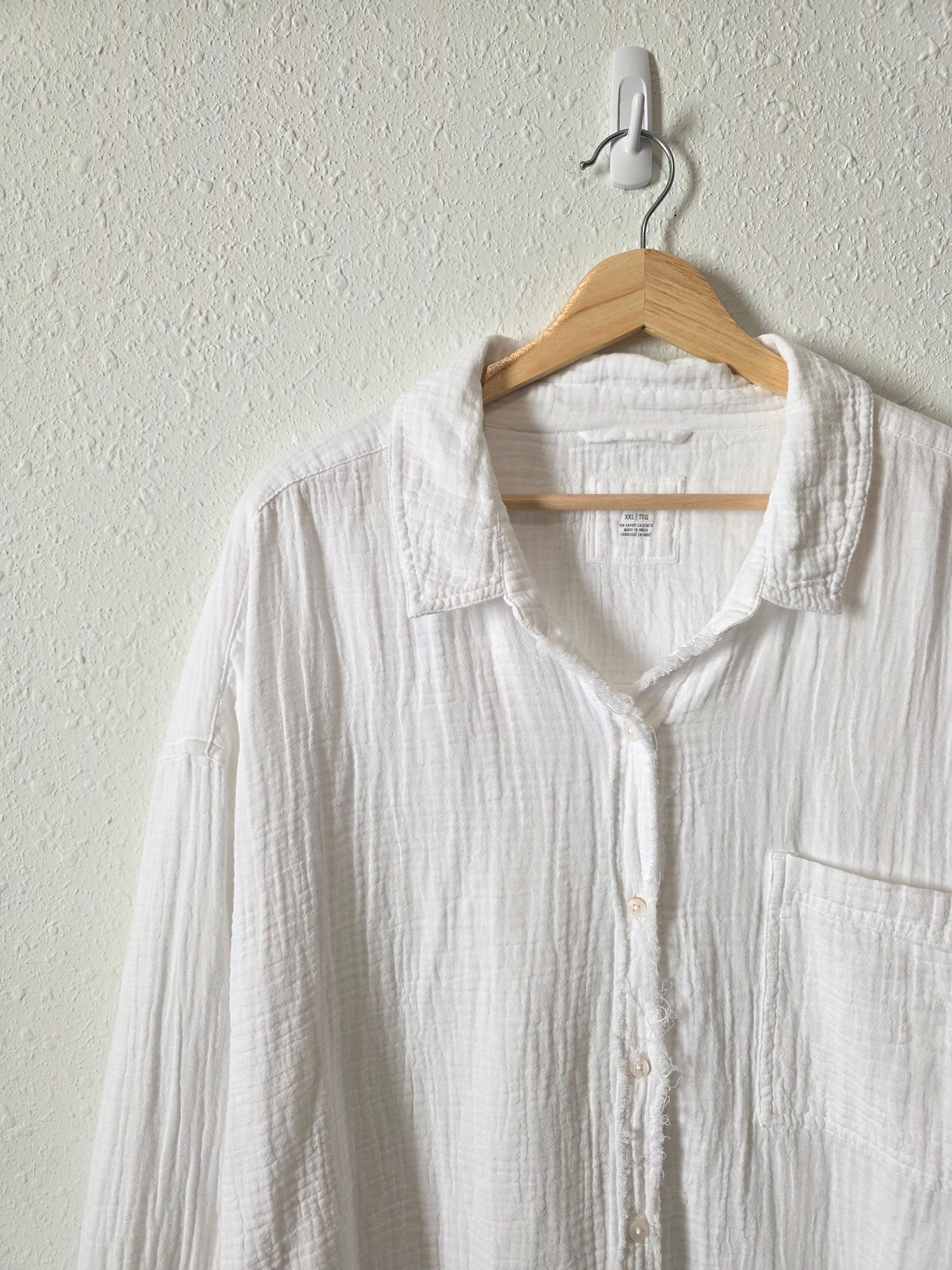Aerie Cotton Gauze Button Up (XXL)