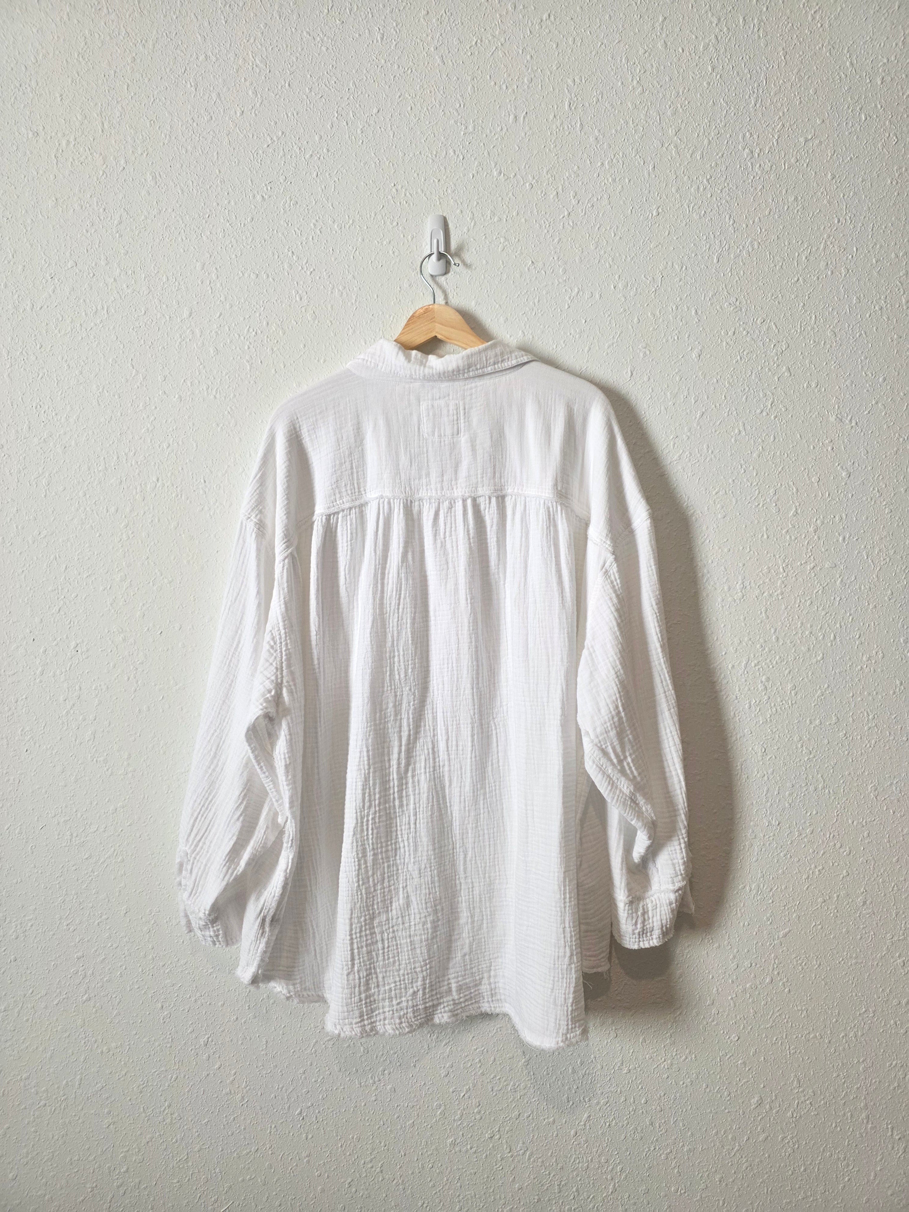 Aerie Cotton Gauze Button Up (XXL)