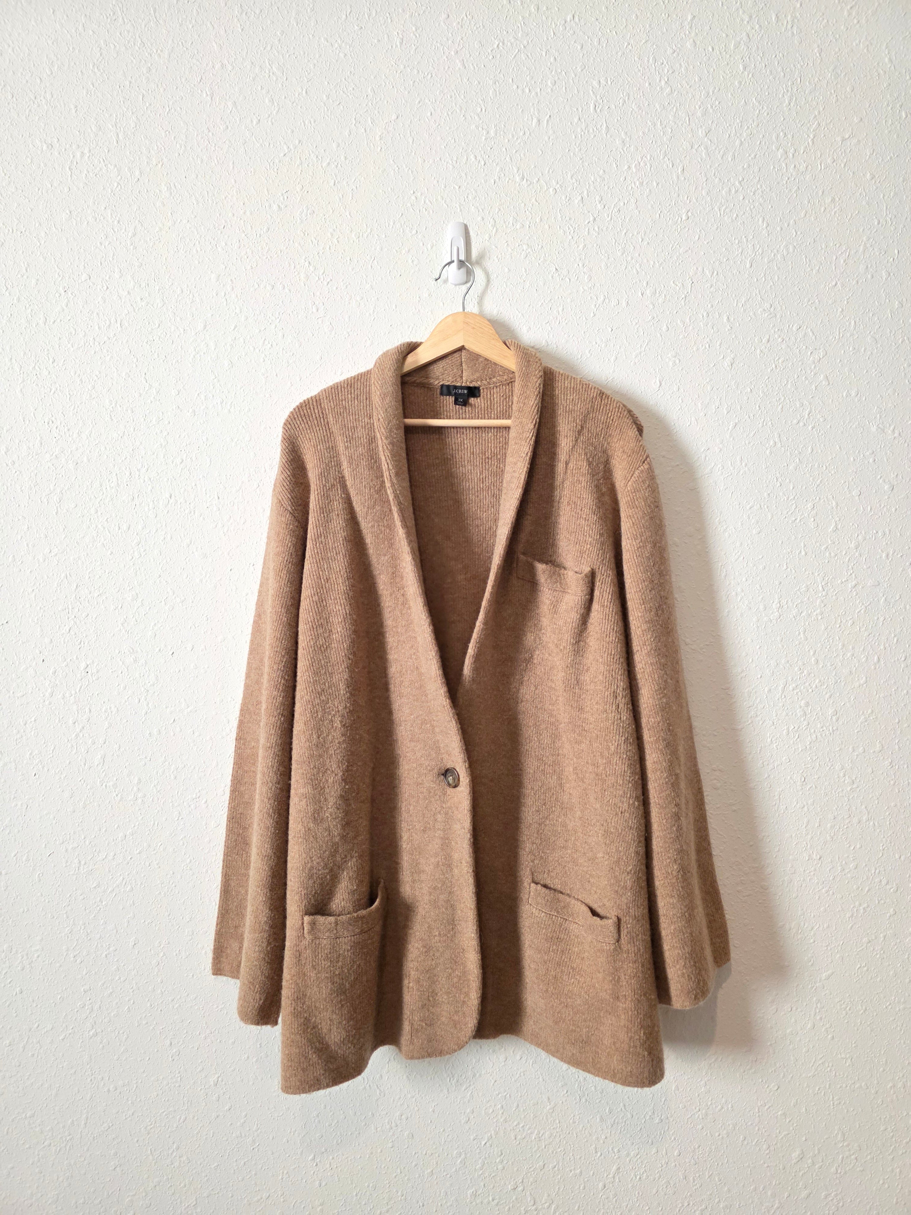 J.Crew Tan Sweater Blazer (3X)