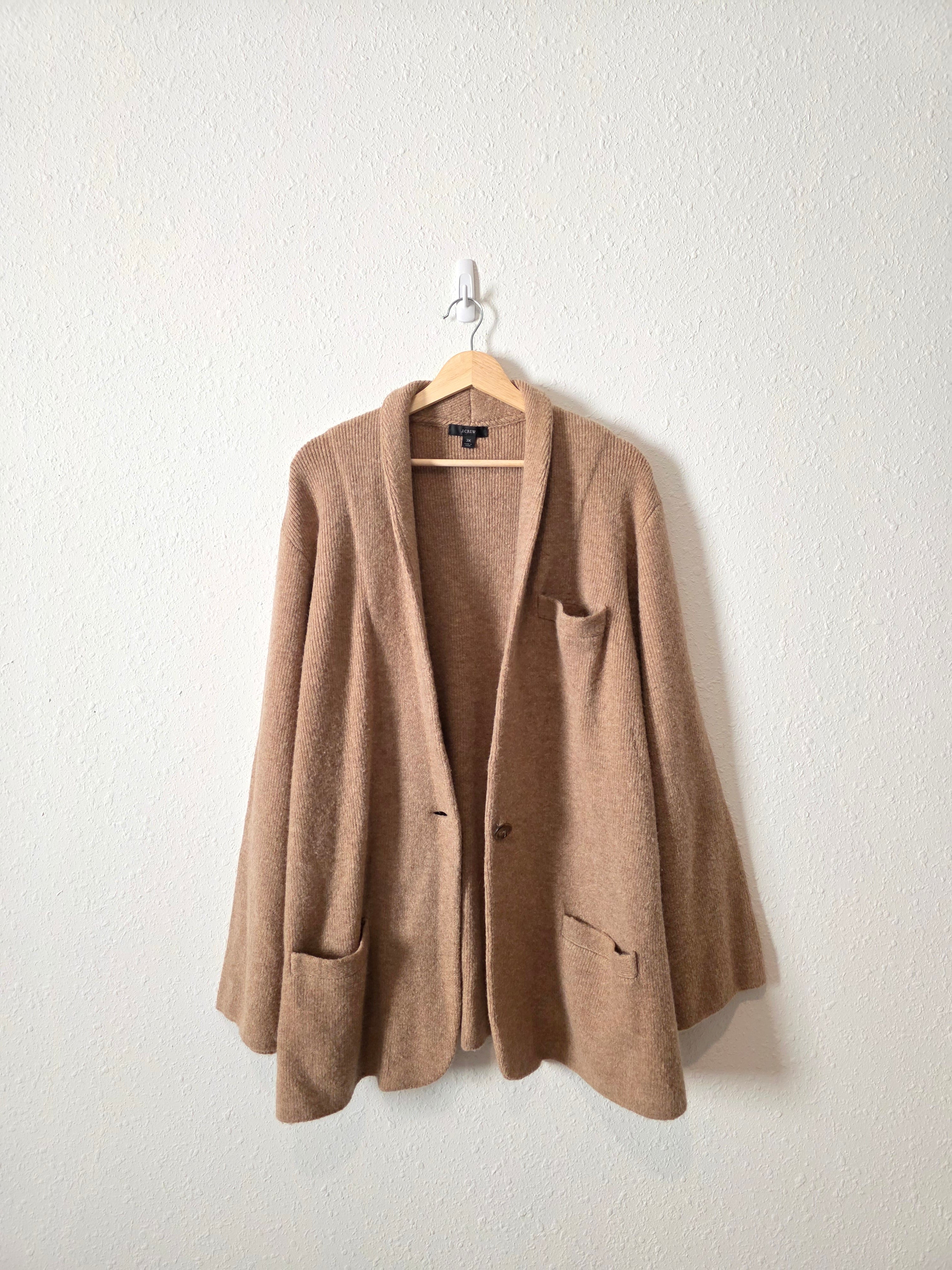 J.Crew Tan Sweater Blazer (3X)