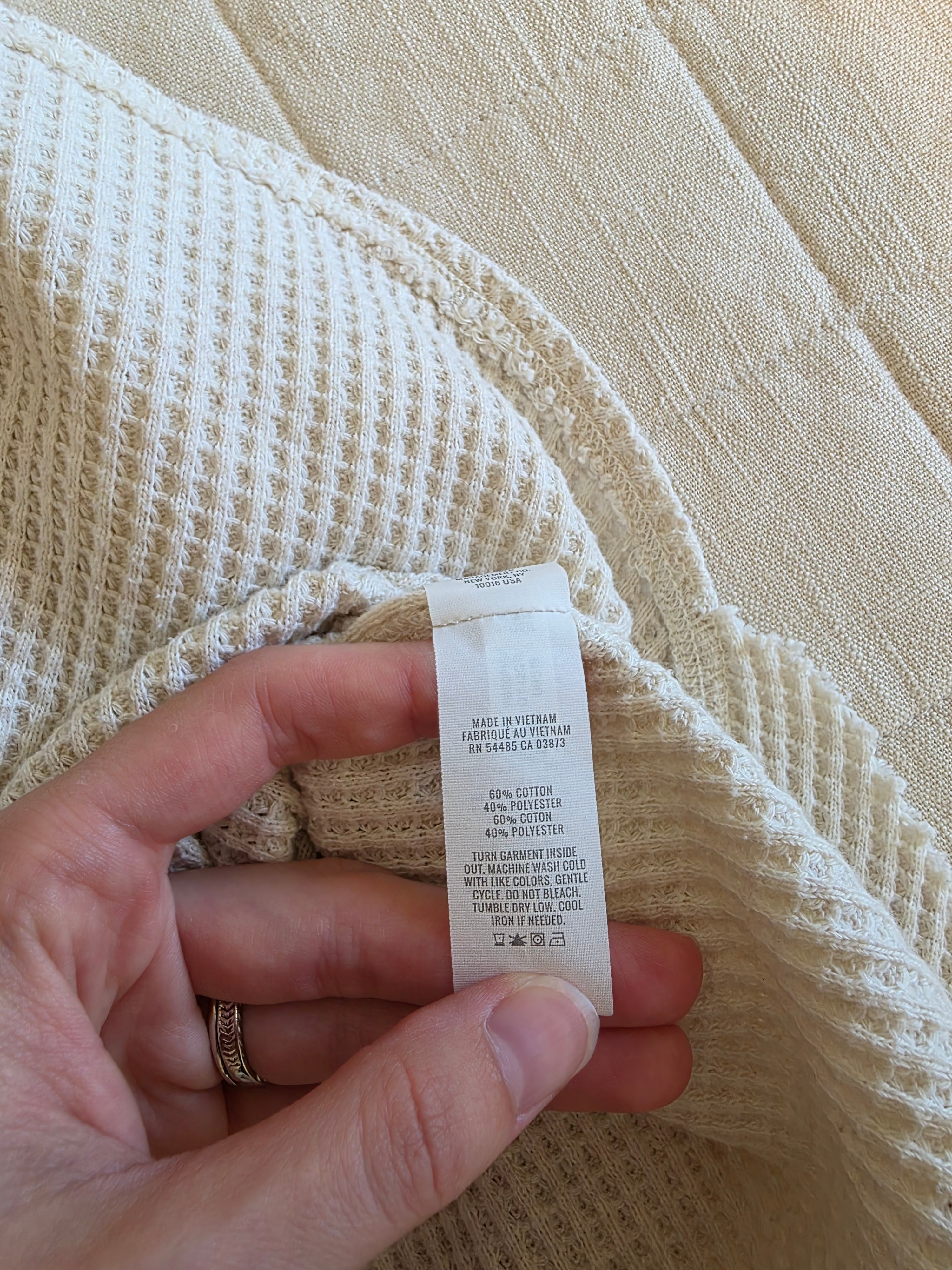 Aerie Oatmeal Waffle Shirt Jacket (S)